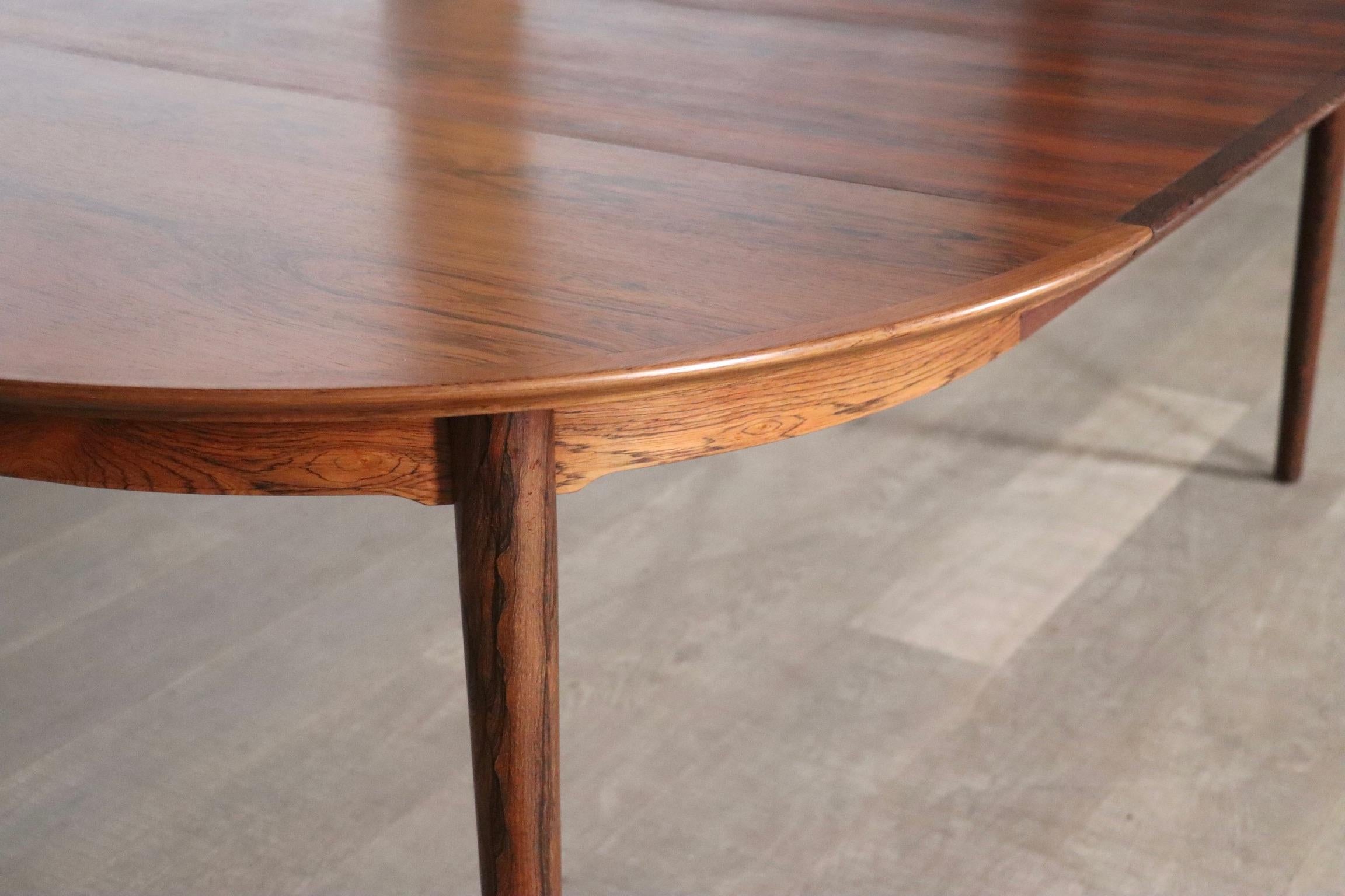 Arne Vodder Oval Rosewood Dining Table For Sibast, 1955 4