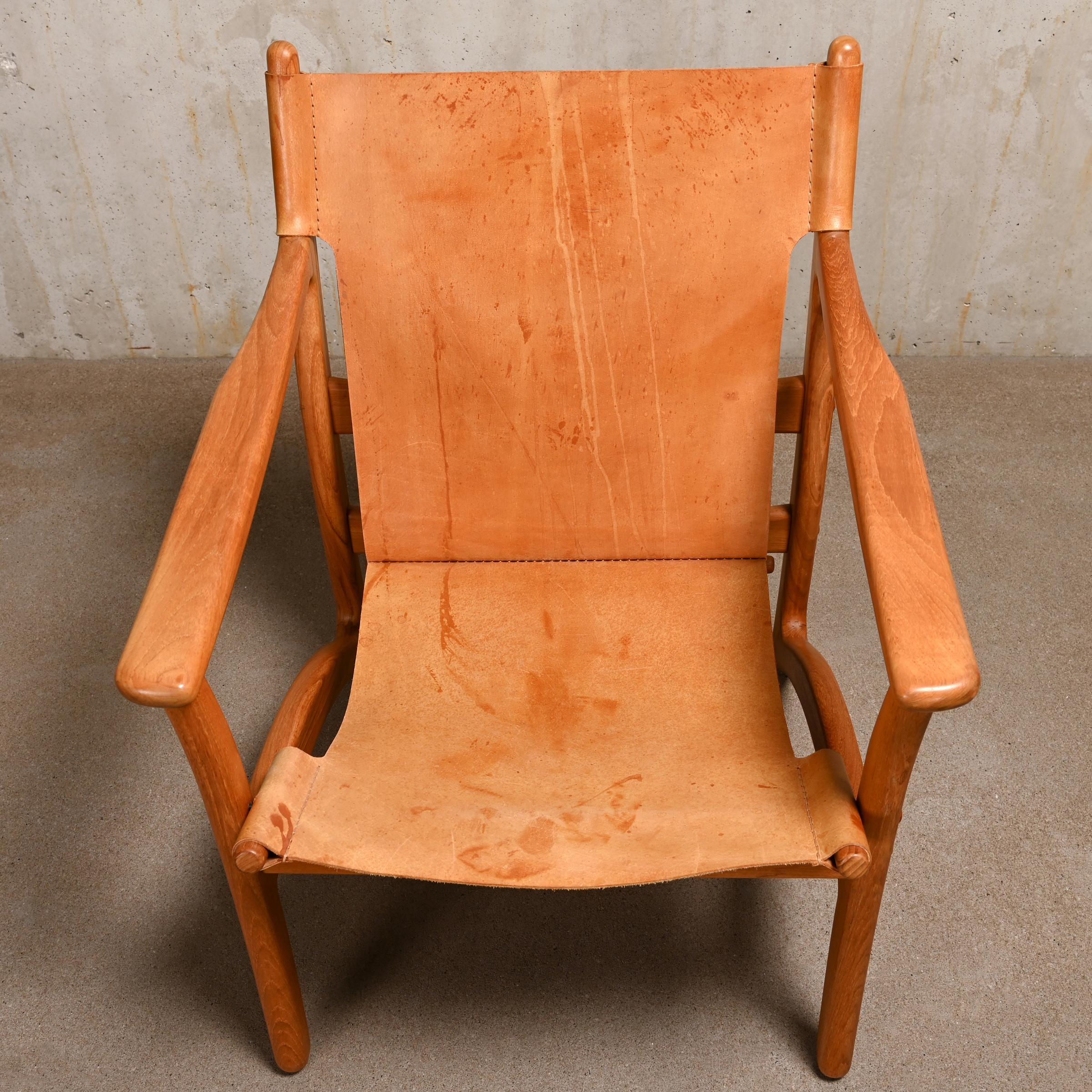 Arne Vodder Pair Lounge Chairs in Teak and Saddle Leather for Kircodan, Denmark 2
