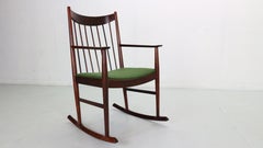 Sedia a dondolo di Arne Vodder per Sibast, 1960, Danimarca