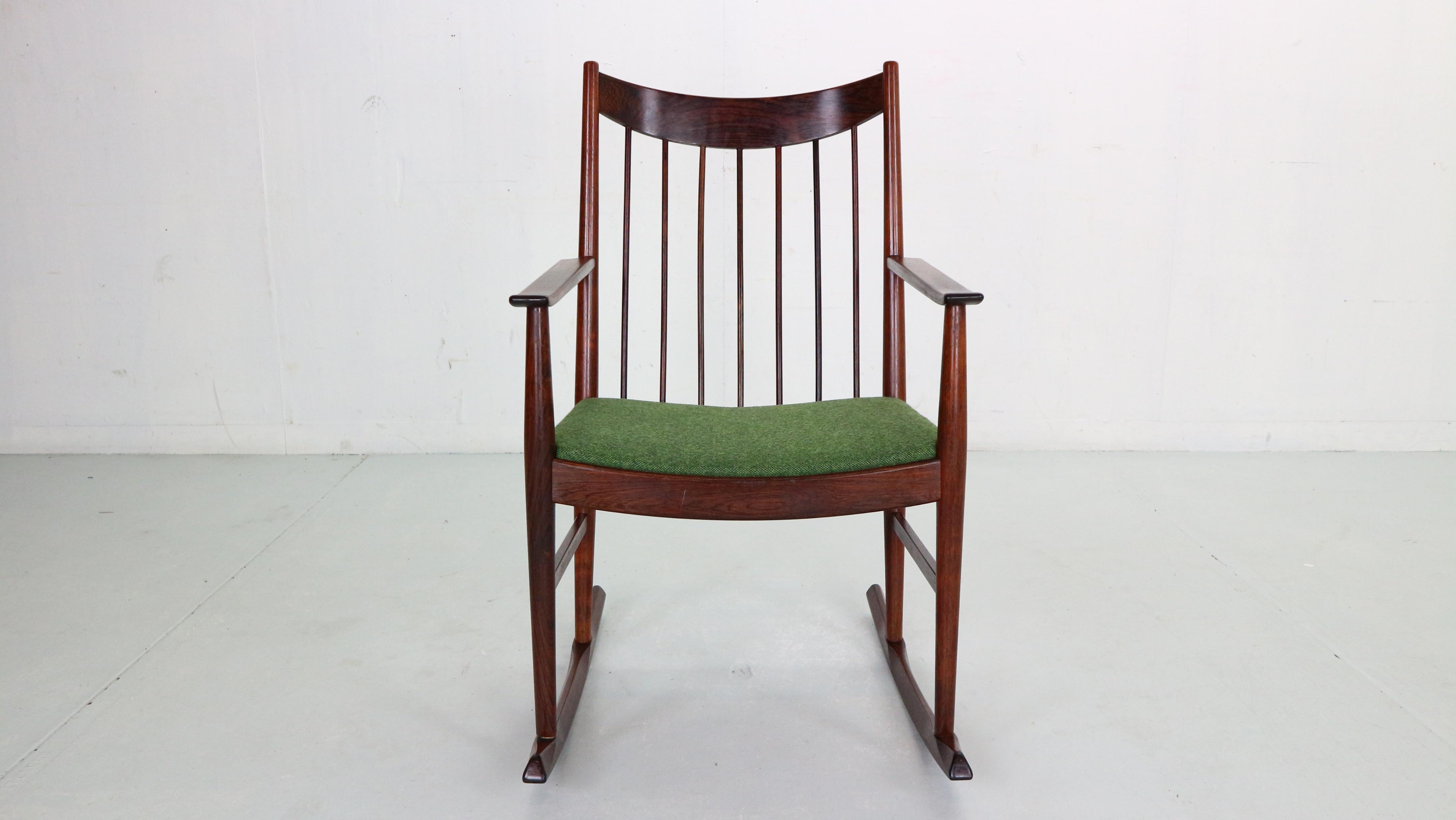 Danish Arne Vodder Rocking Chair for Sibast, 1960s, Denmark For Sale