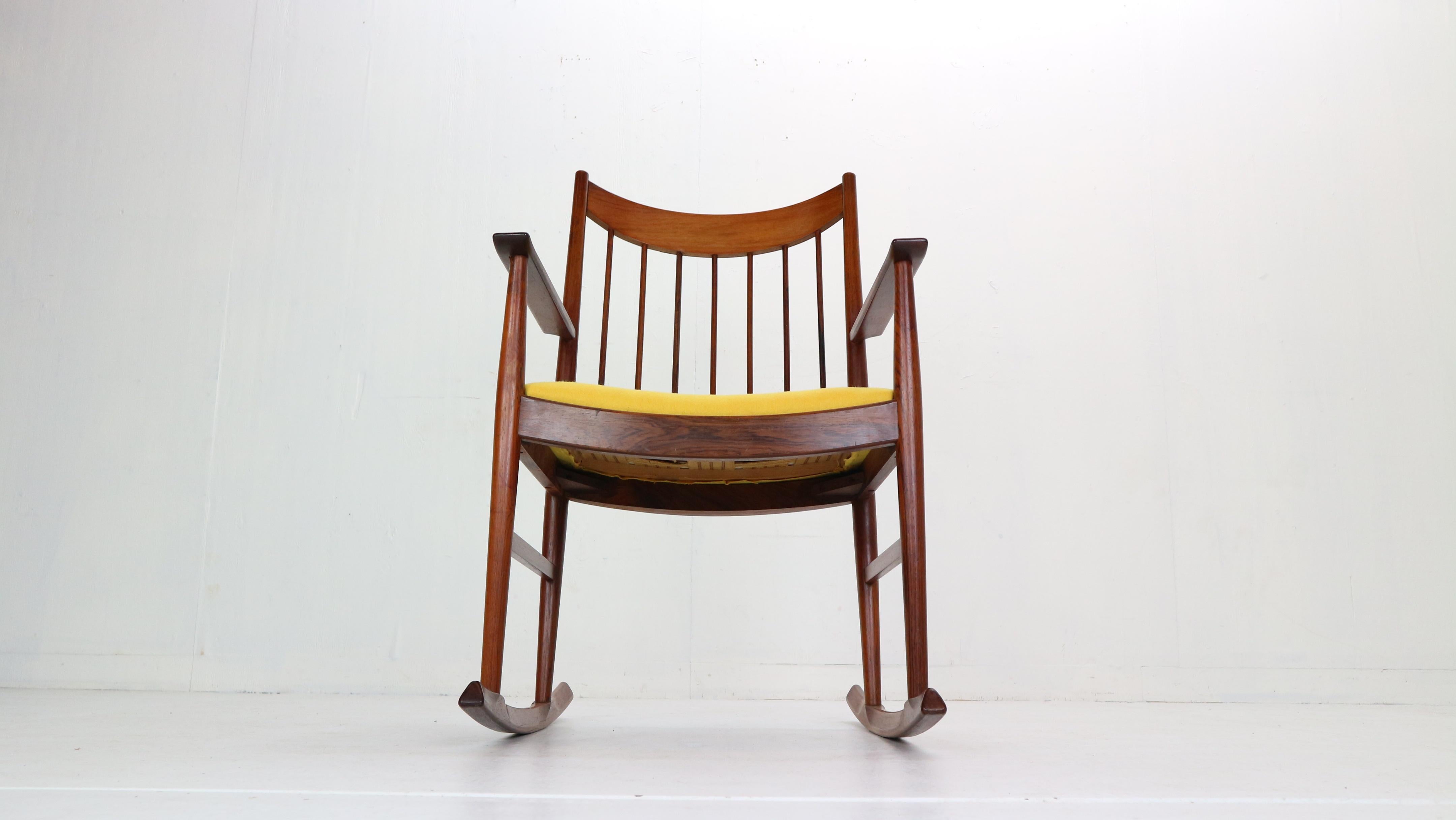 Arne Vodder Rocking Chair for Sibast, 1960s, Denmark In Good Condition In The Hague, NL