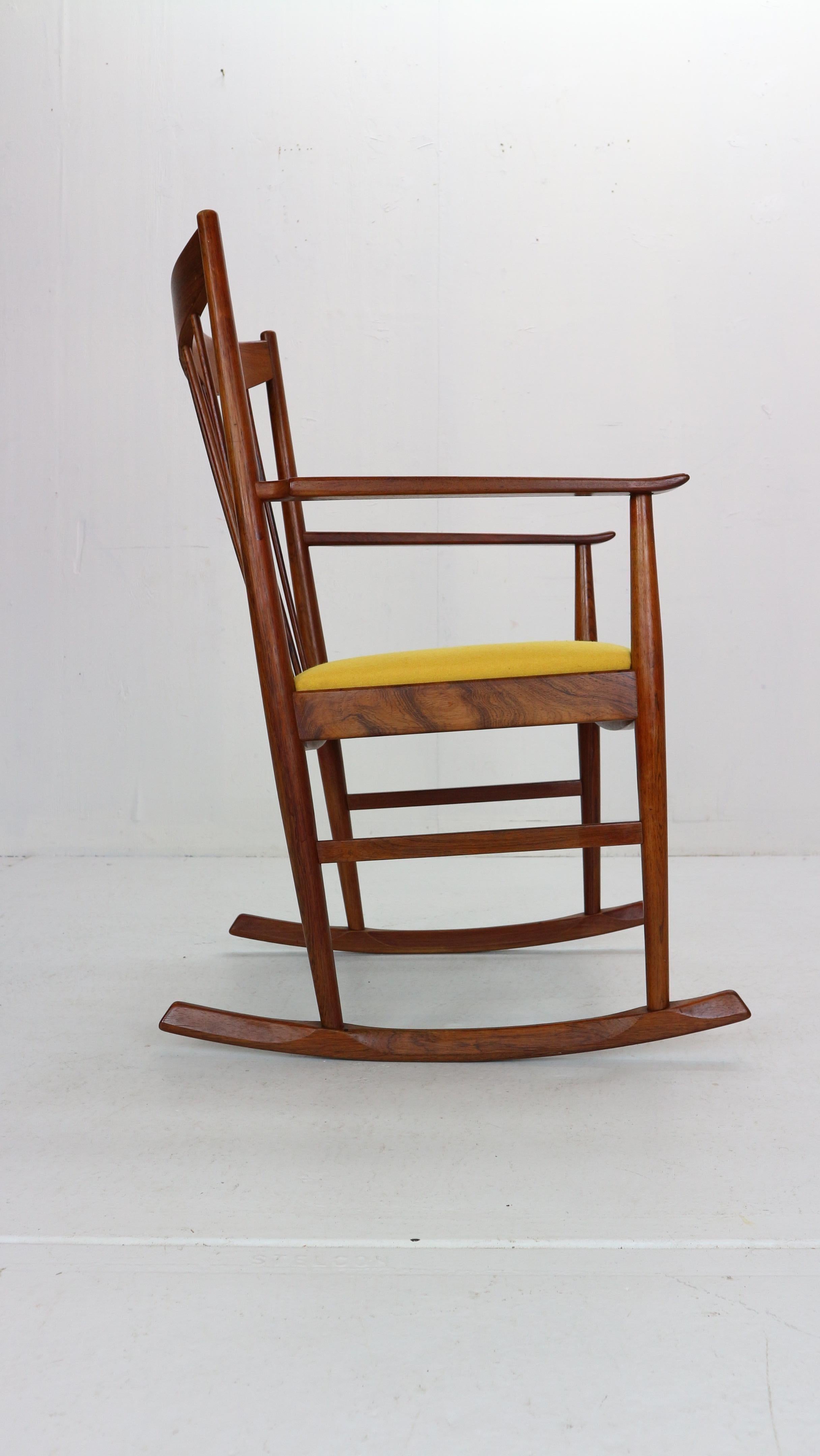 Mid-20th Century Arne Vodder Rocking Chair for Sibast, 1960s, Denmark