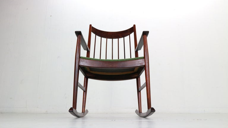 Mid-20th Century Arne Vodder Rocking Chair for Sibast, 1960s, Denmark For Sale