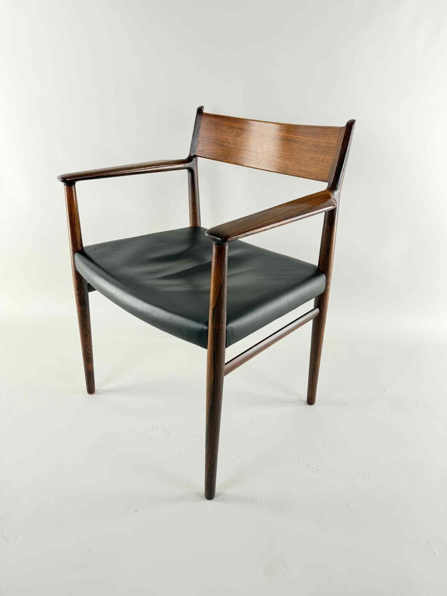 Chaise en bois de rose Arne Vodder état d'origine Bon état - En vente à Egå, DK