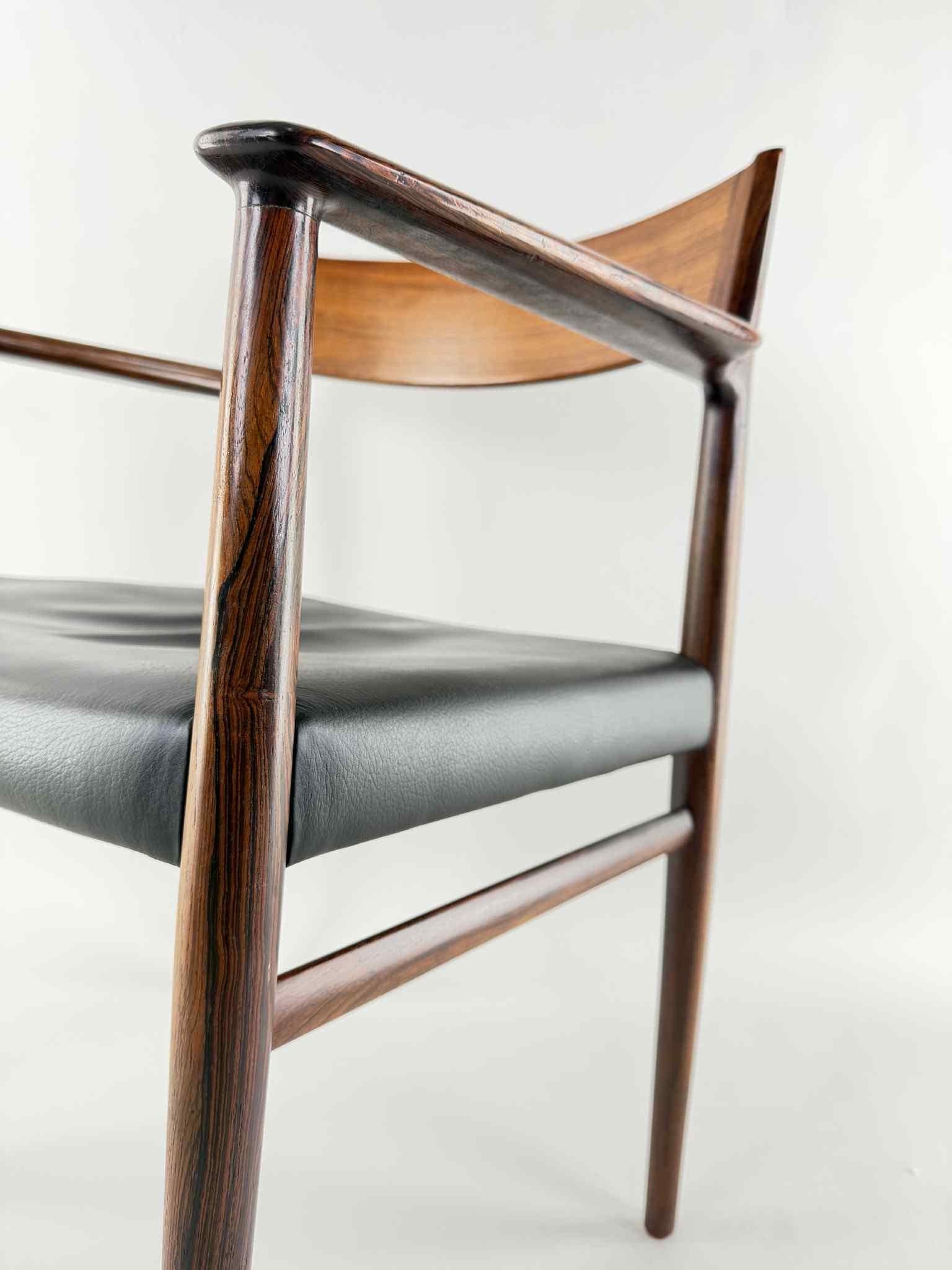 Chaise en bois de rose Arne Vodder état d'origine en vente 1