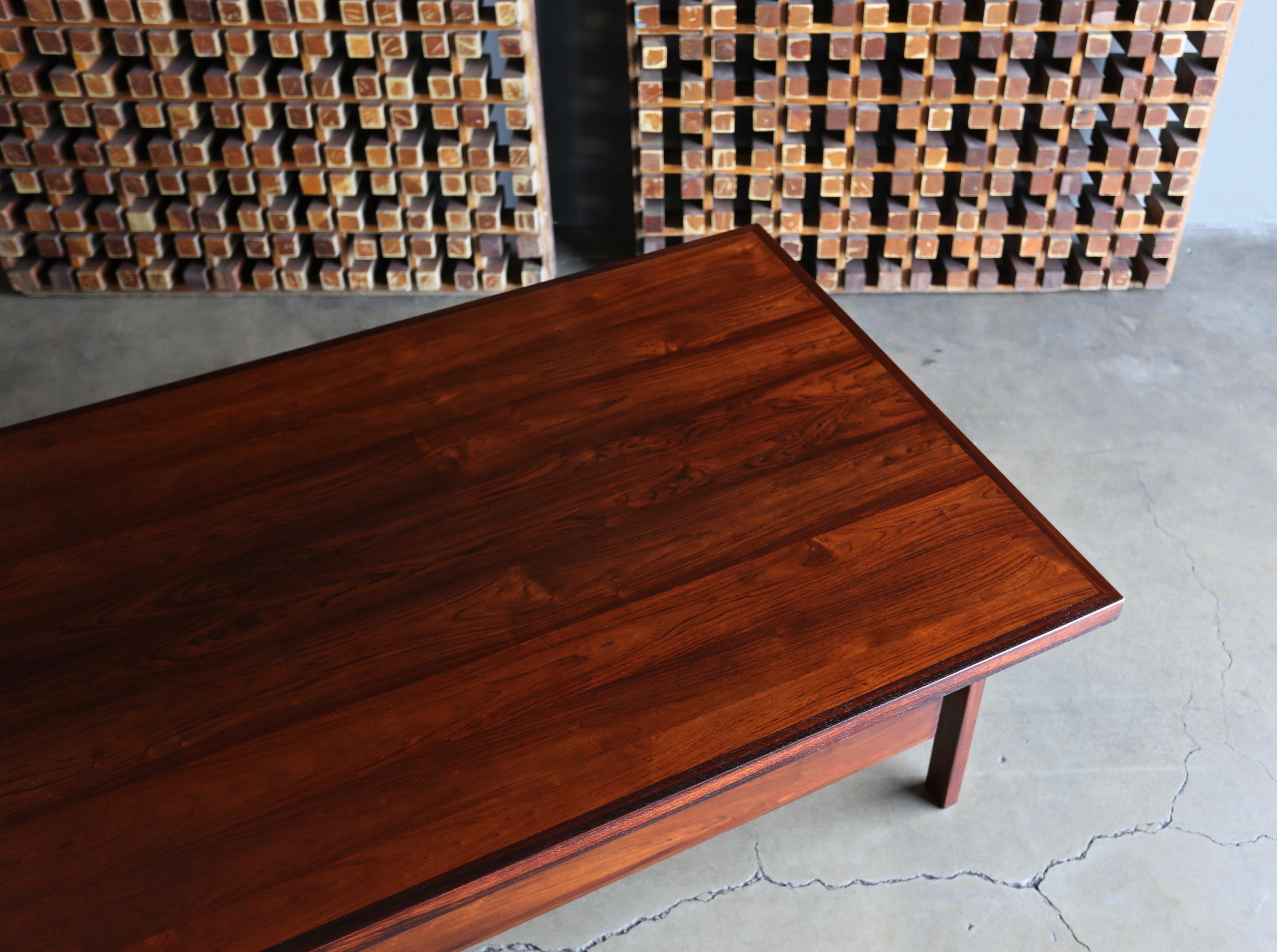 Arne Vodder Rosewood Desk for H.P. Hansen, circa 1960 3