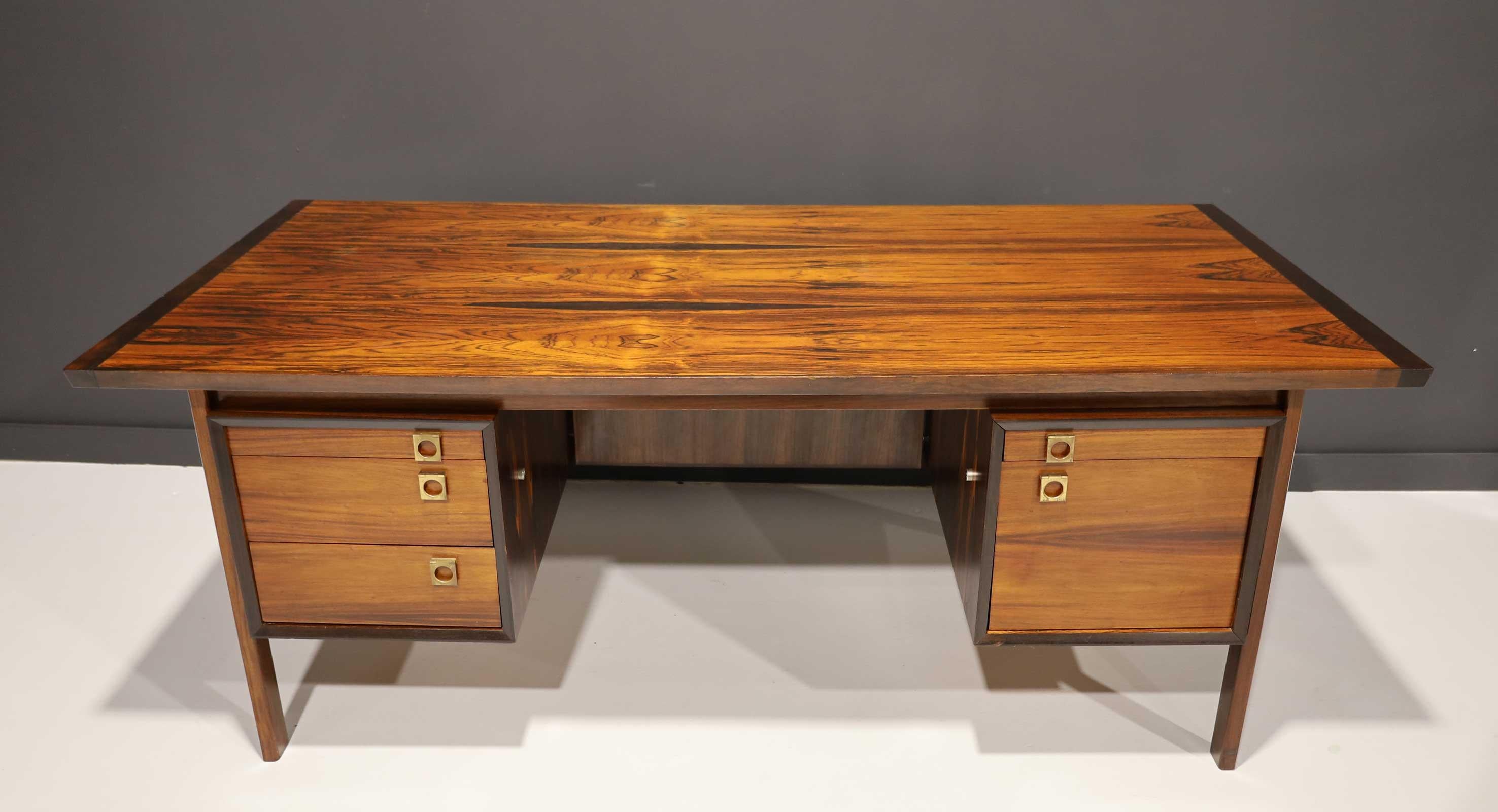 Danish Arne Vodder Rosewood Desk for Sibast Mobler, c 1970s