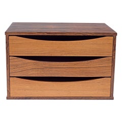 Arne Vodder Rosewood Desk or Dresser Top Organizer, Denmark, 1960s