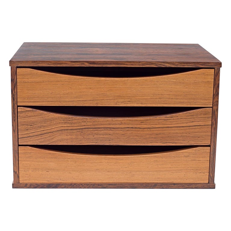 Arne Vodder Rosewood Desk or Dresser Top Organizer, Denmark, 1960s at