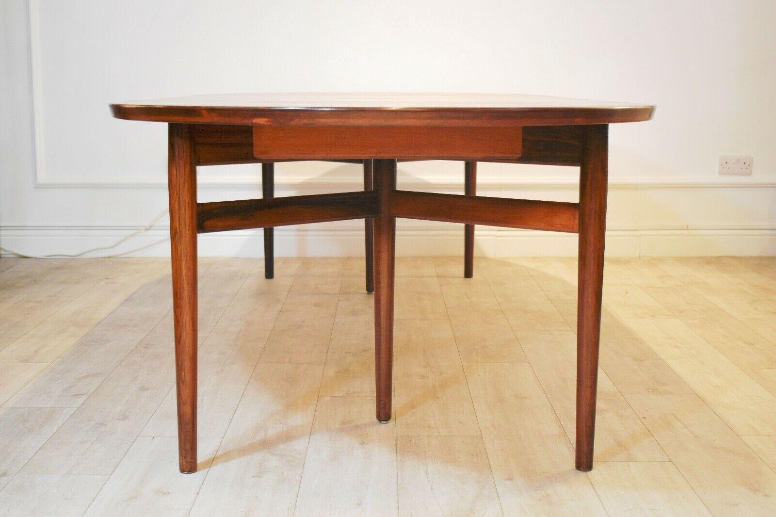Arne Vodder Rosewood Dining / Conference Table Sibast Møbelfabrik in Denmark In Good Condition In London, GB