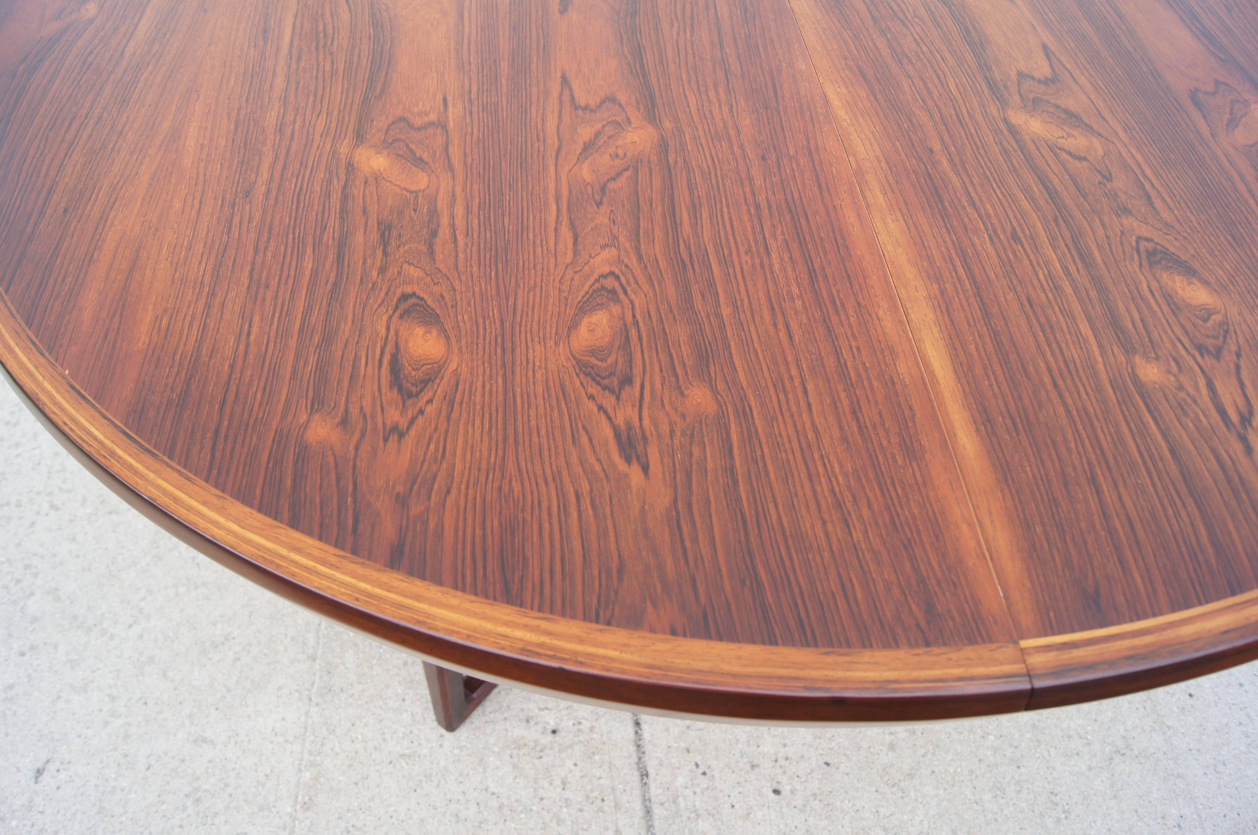 Scandinavian Modern Arne Vodder Rosewood Dining Table