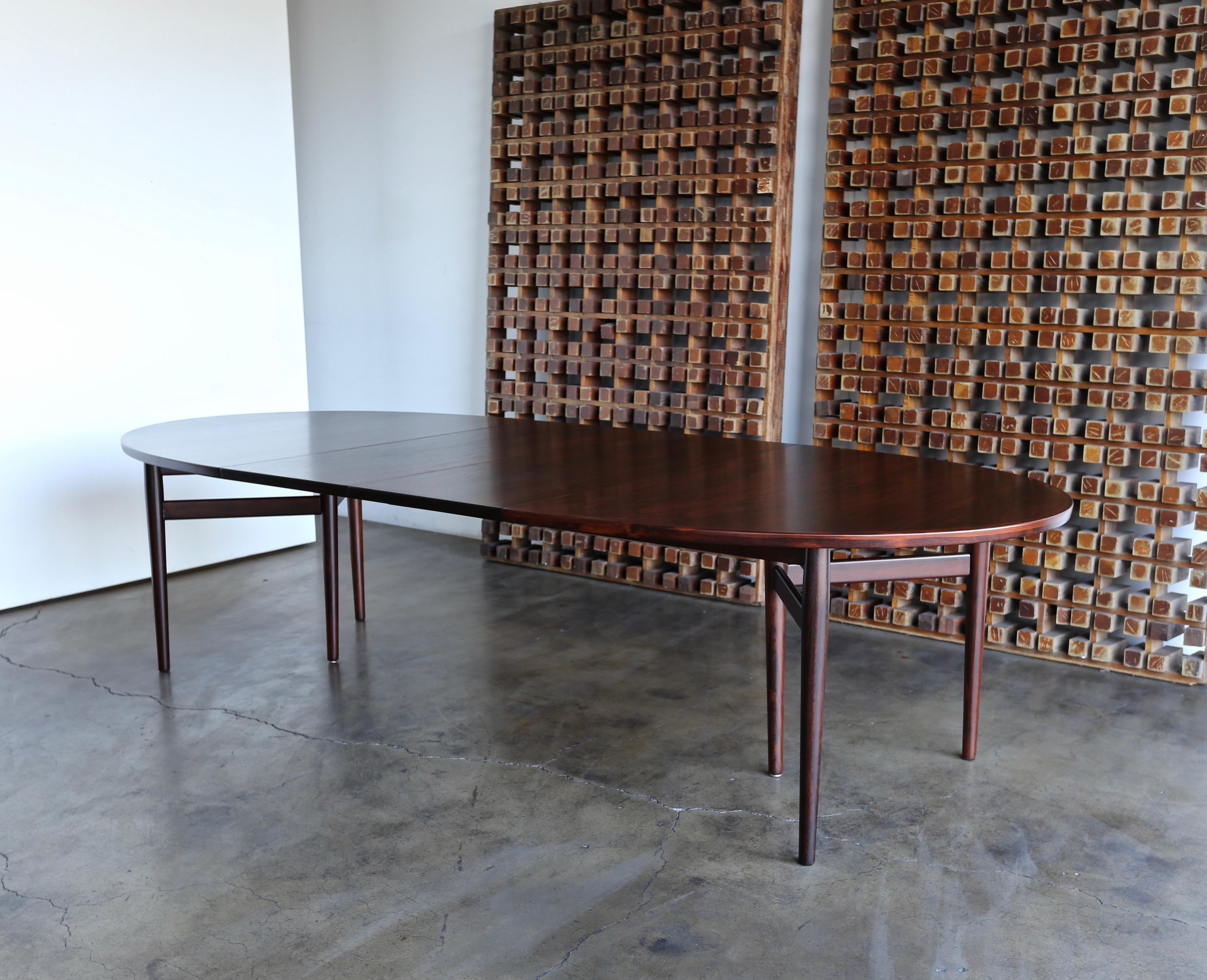 20th Century Arne Vodder Rosewood Dining Table for Sibast, circa 1960