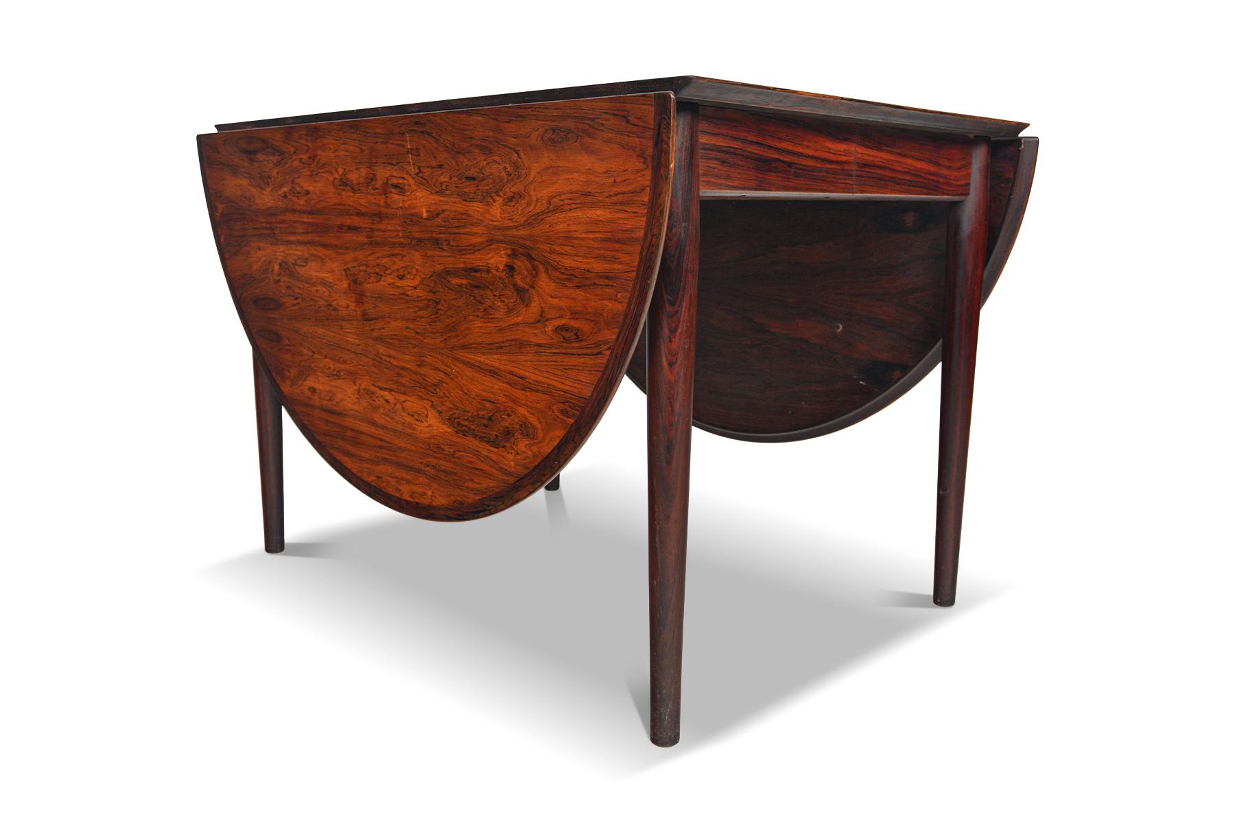 Mid-Century Modern Arne Vodder Rosewood Drop Leaf Dining Table
