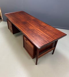 Arne Vodder Rosewood Executive Desk 207 for Sibast, Denmark, 1960s