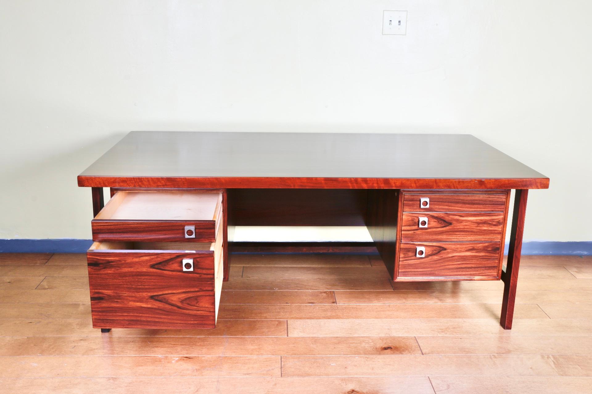 Mid-Century Modern Arne Vodder Rosewood Executive Desk For Sale