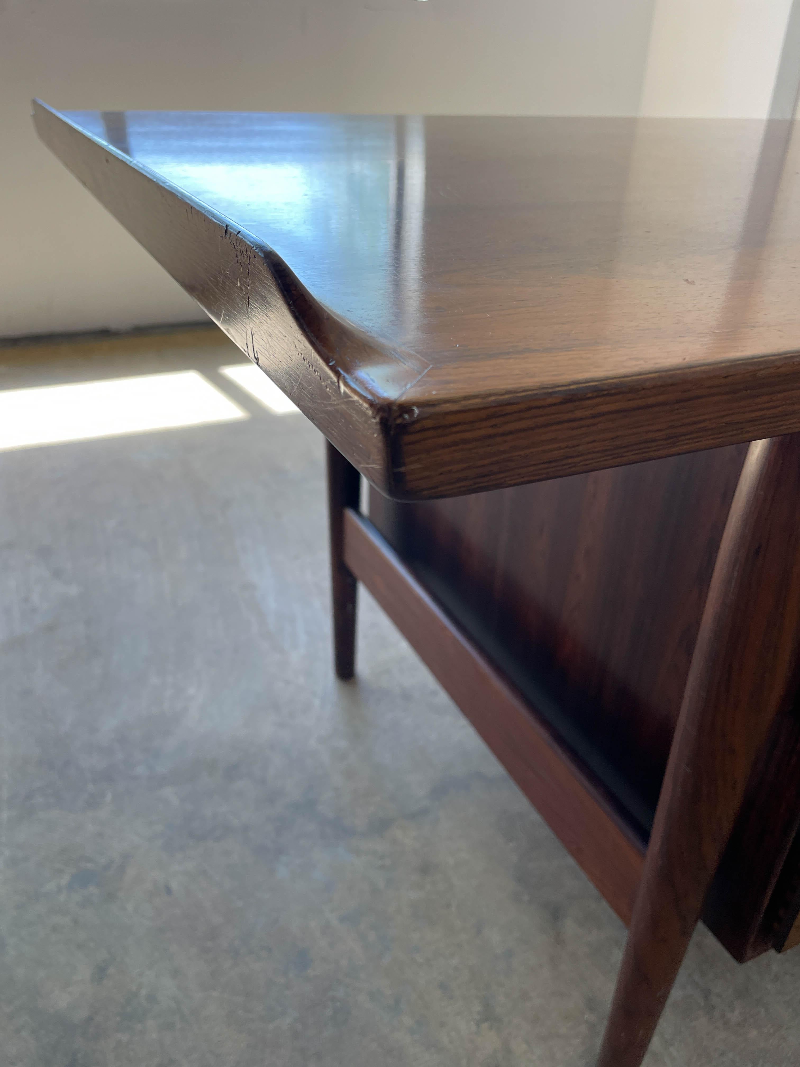 Arne Vodder Rosewood Executive Desk for Sibast 5