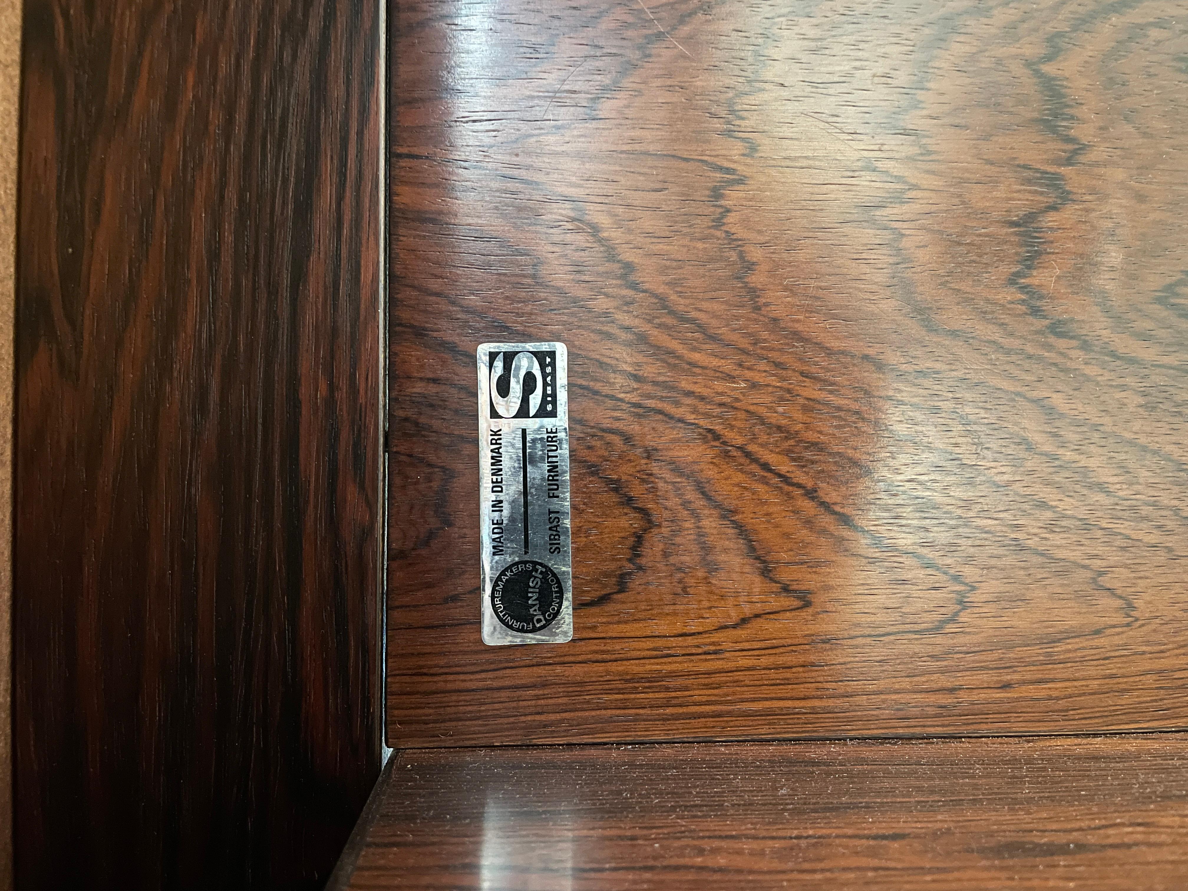 Arne Vodder Rosewood Executive Desk for Sibast 6