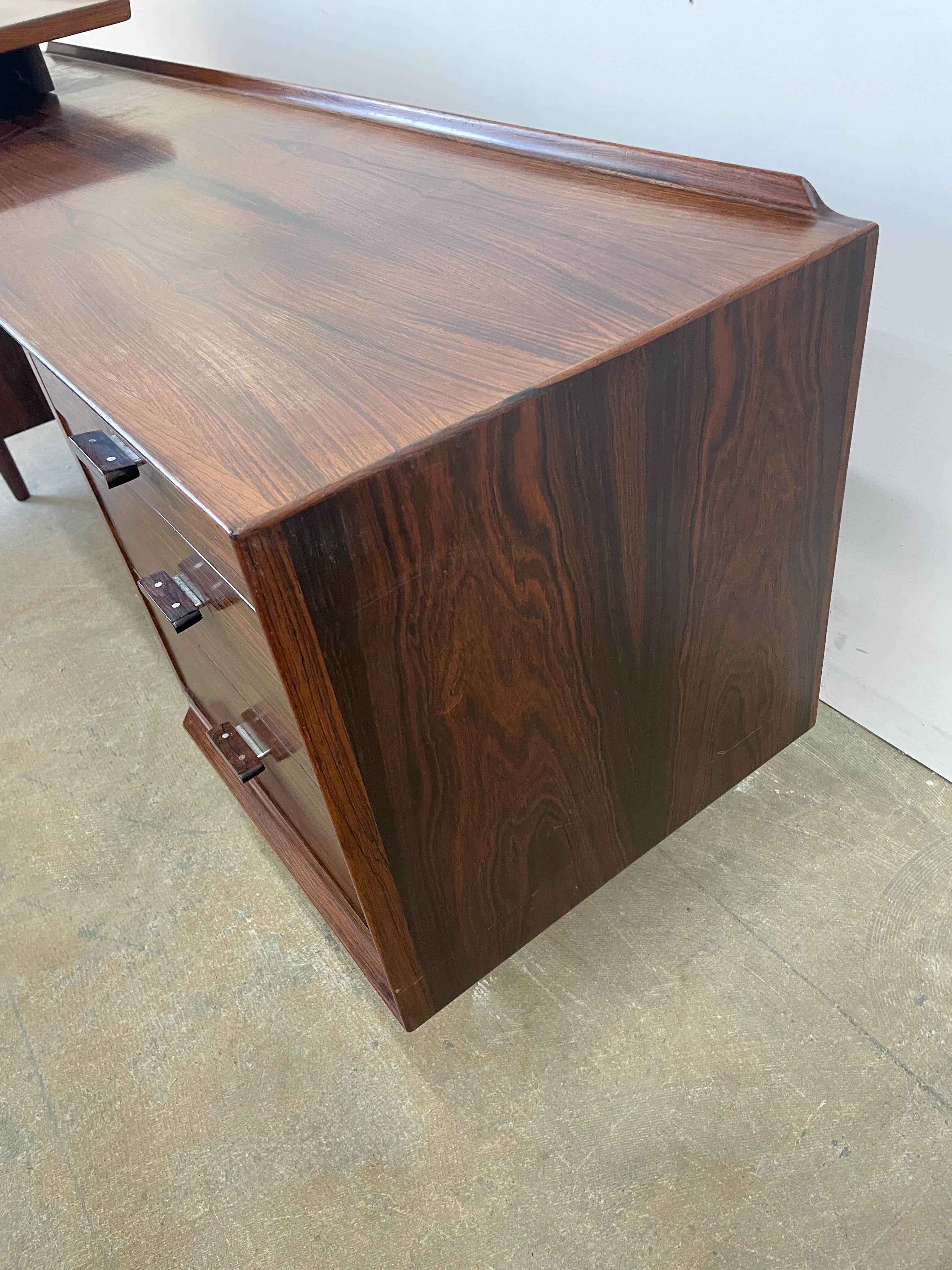 Danish Arne Vodder Rosewood Executive Desk for Sibast