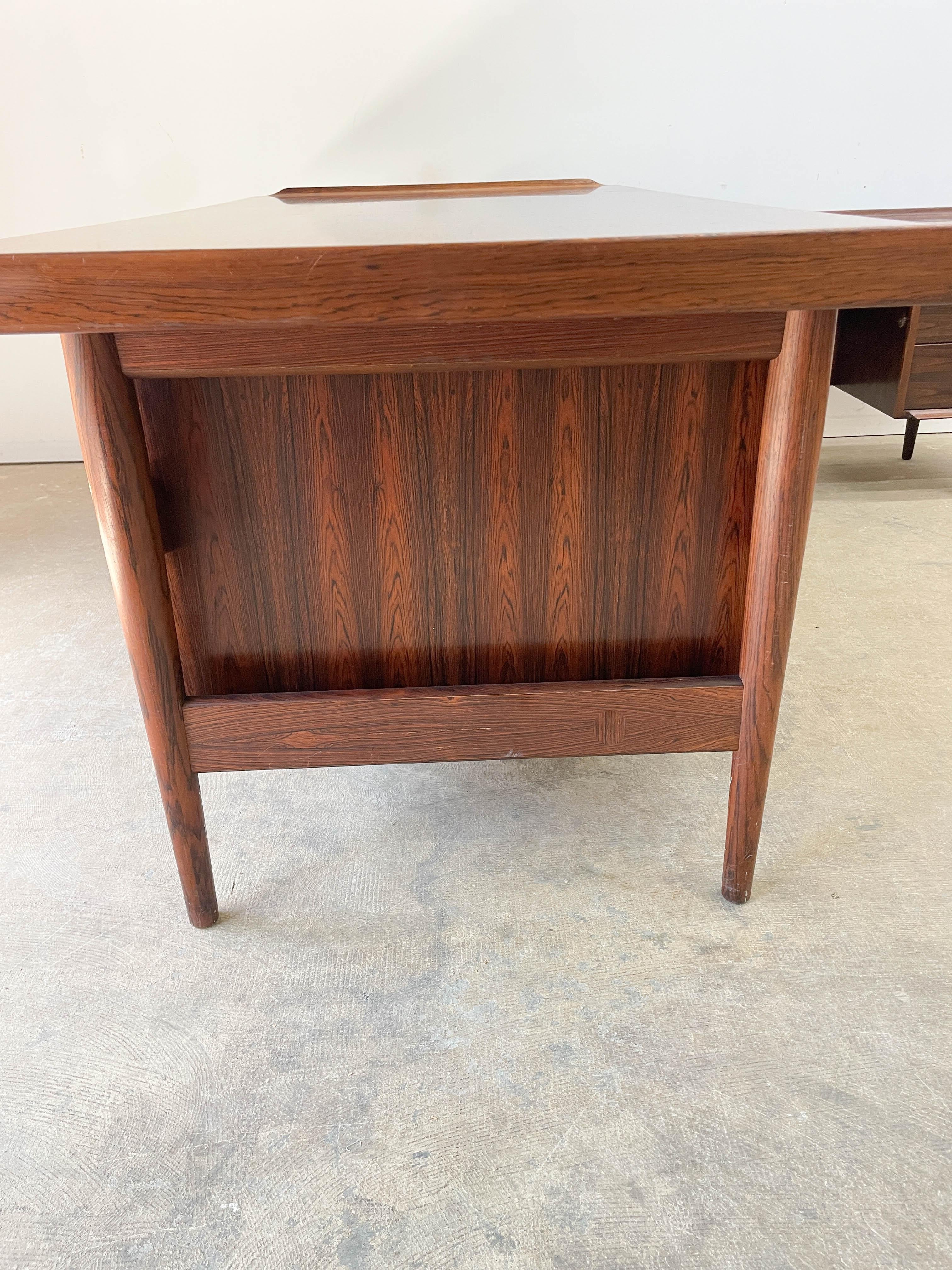 20th Century Arne Vodder Rosewood Executive Desk for Sibast
