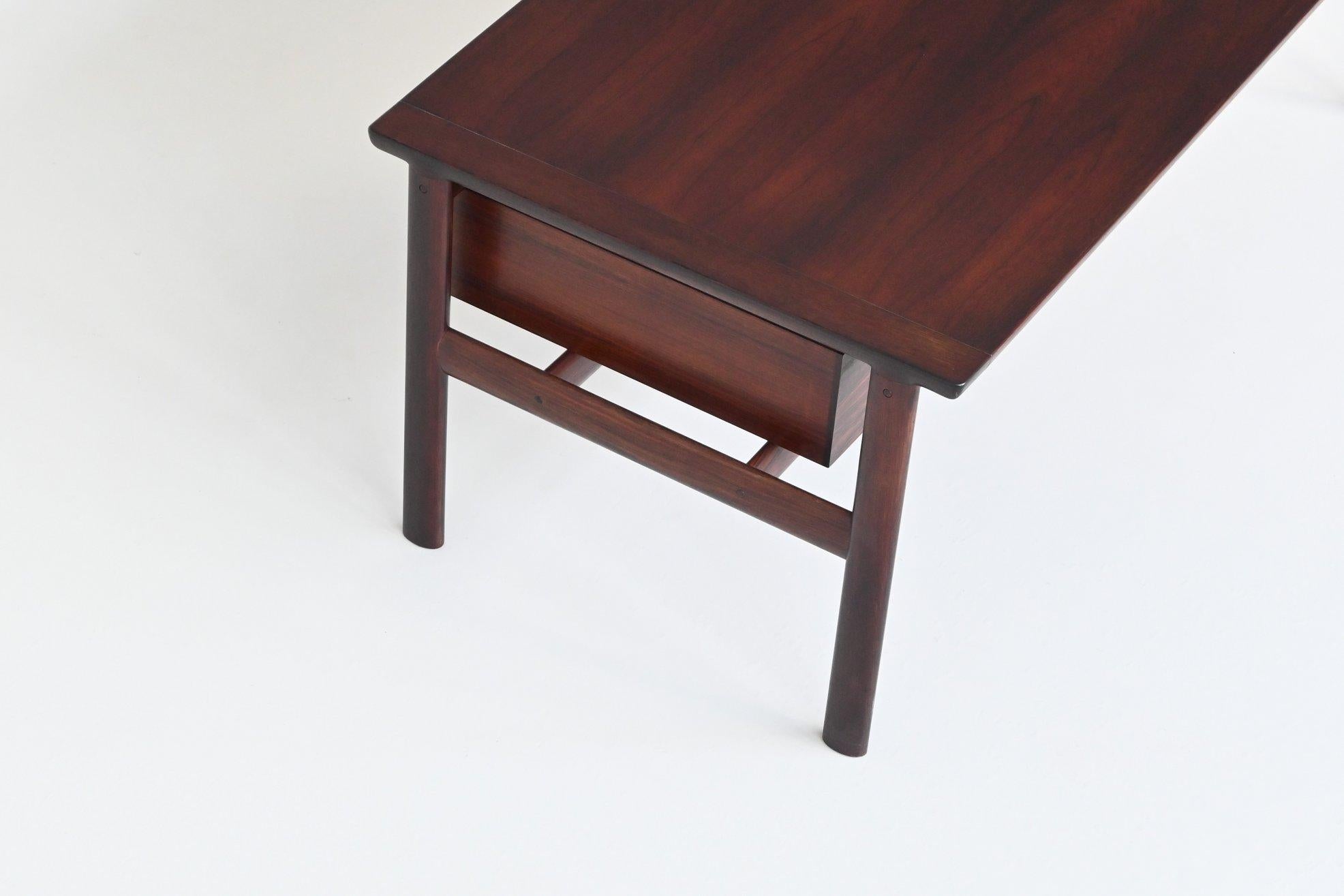 Arne Vodder rosewood executive desk in rosewood Sibast Denmark 1960 8
