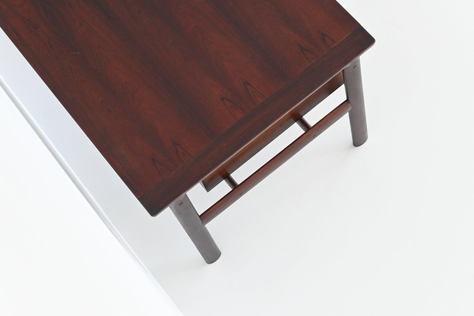Arne Vodder rosewood executive desk in rosewood Sibast Denmark 1960 9