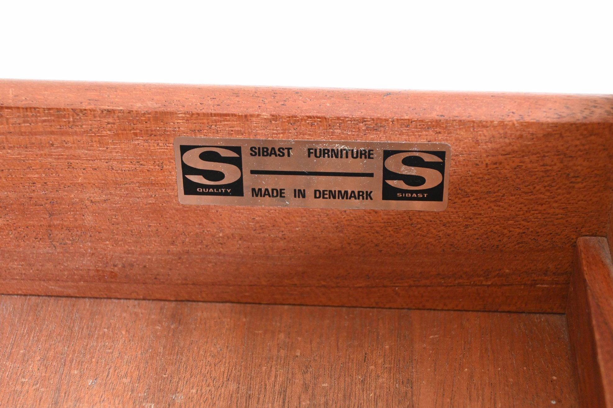 Arne Vodder rosewood executive desk in rosewood Sibast Denmark 1960 13