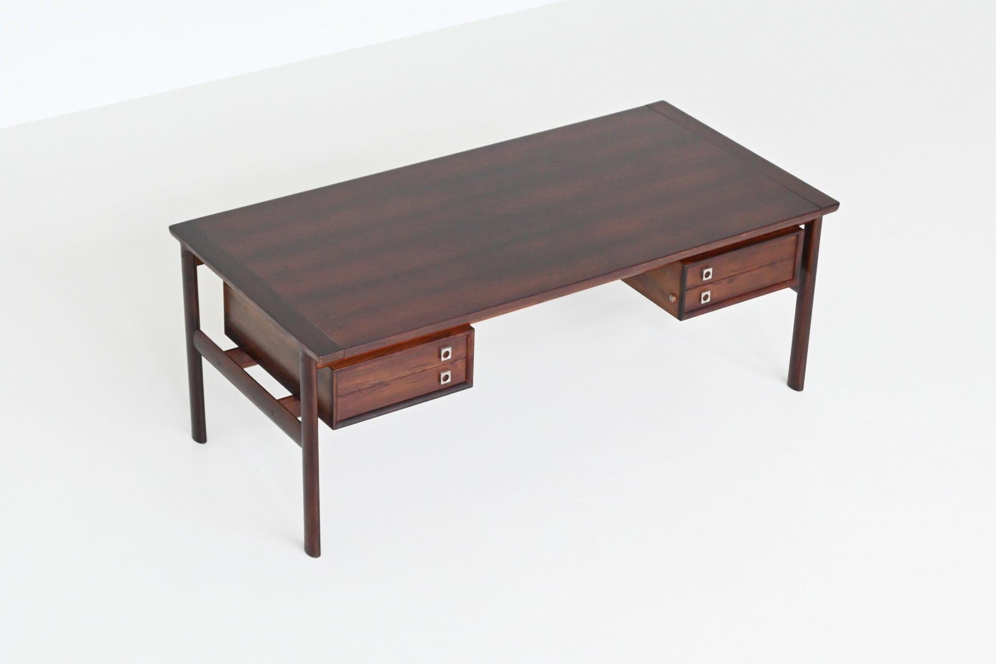 Scandinavian Modern Arne Vodder rosewood executive desk in rosewood Sibast Denmark 1960