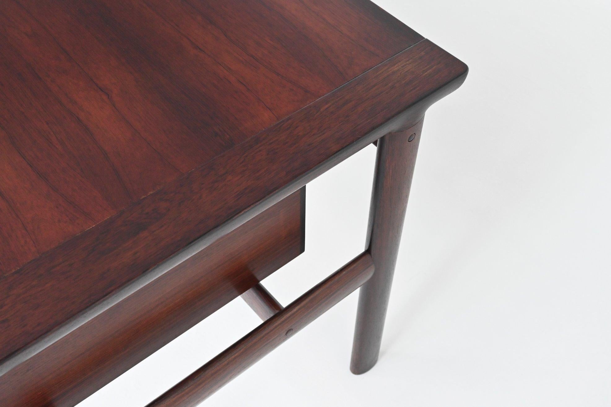 Arne Vodder rosewood executive desk in rosewood Sibast Denmark 1960 2