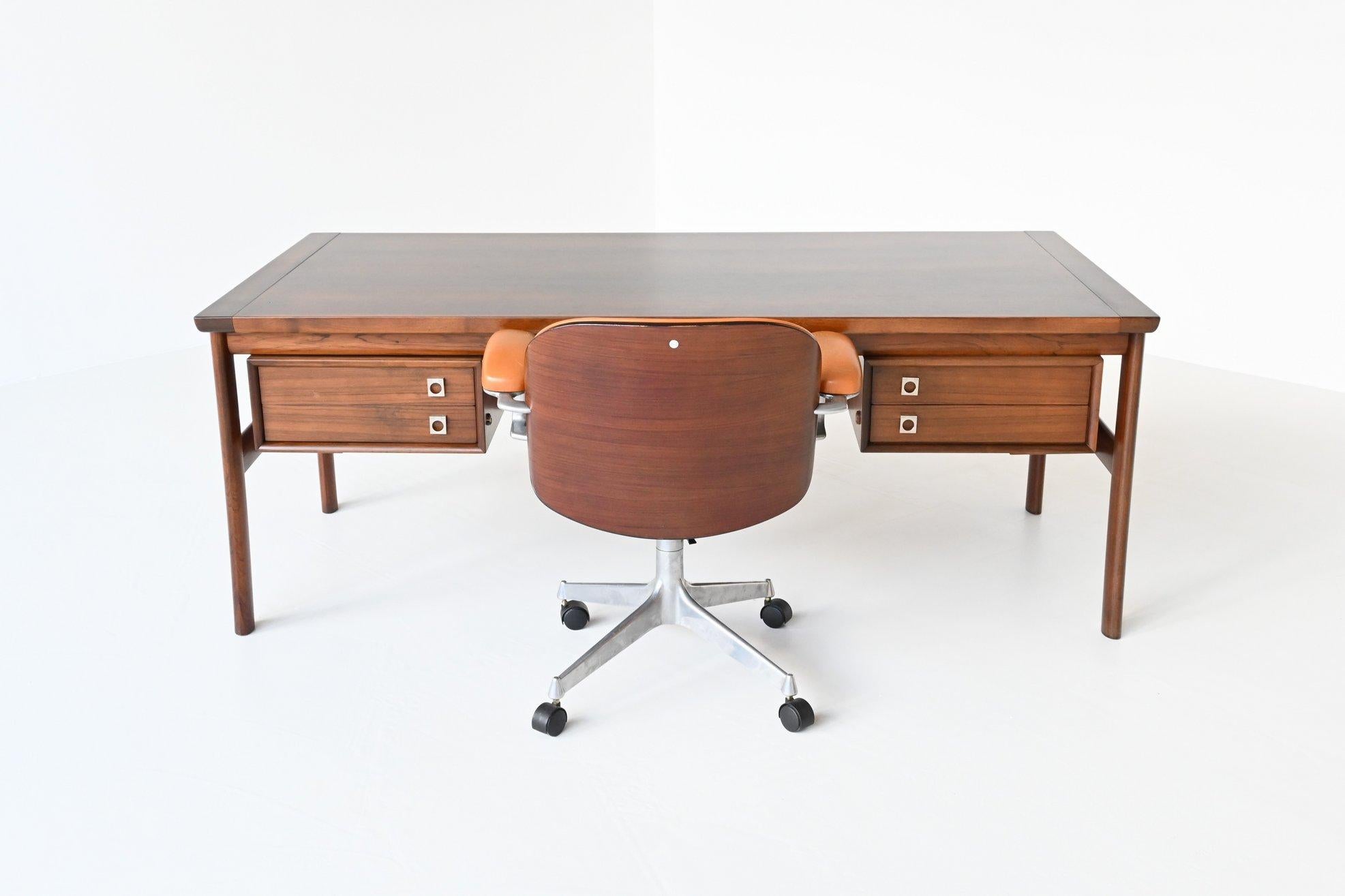 Arne Vodder Rosewood Executive Desk Model 223 Sibast, Denmark, 1960 12