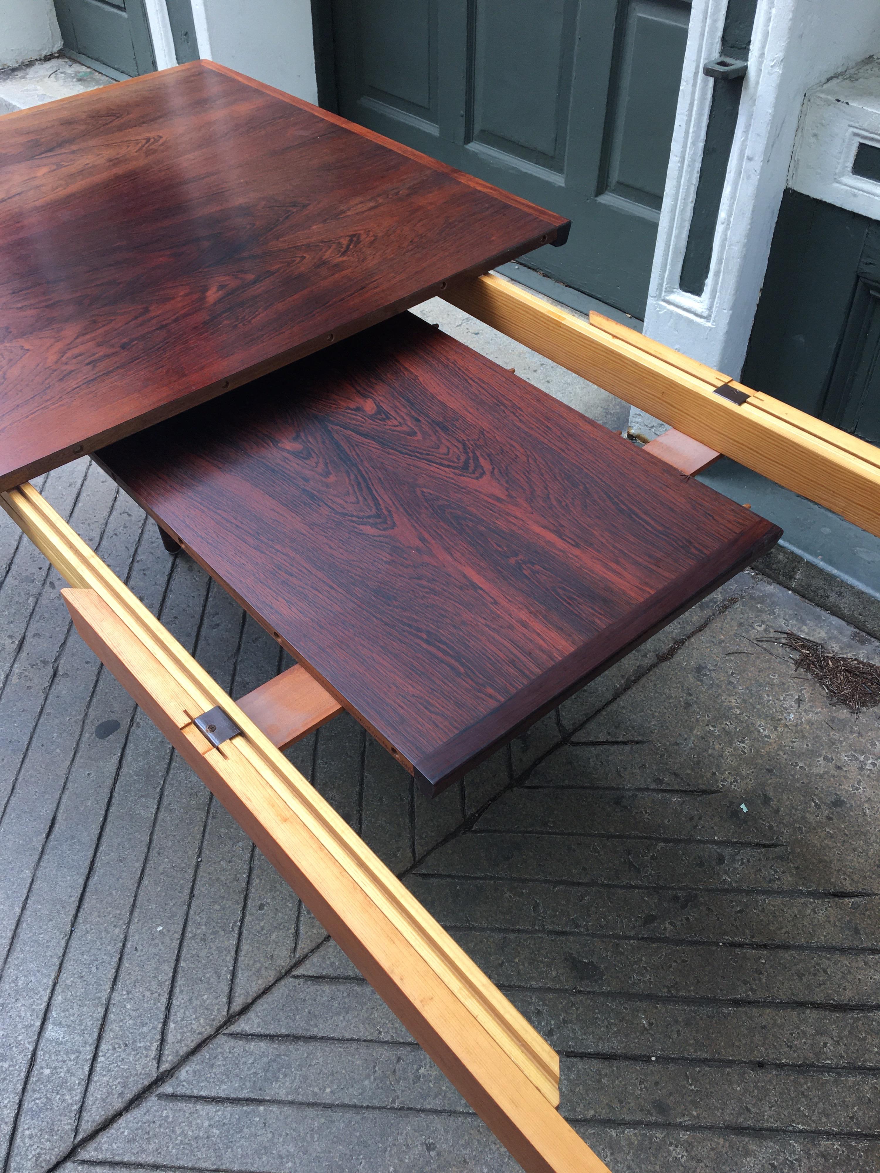 Arne Vodder Rosewood Extension Dining Table 10