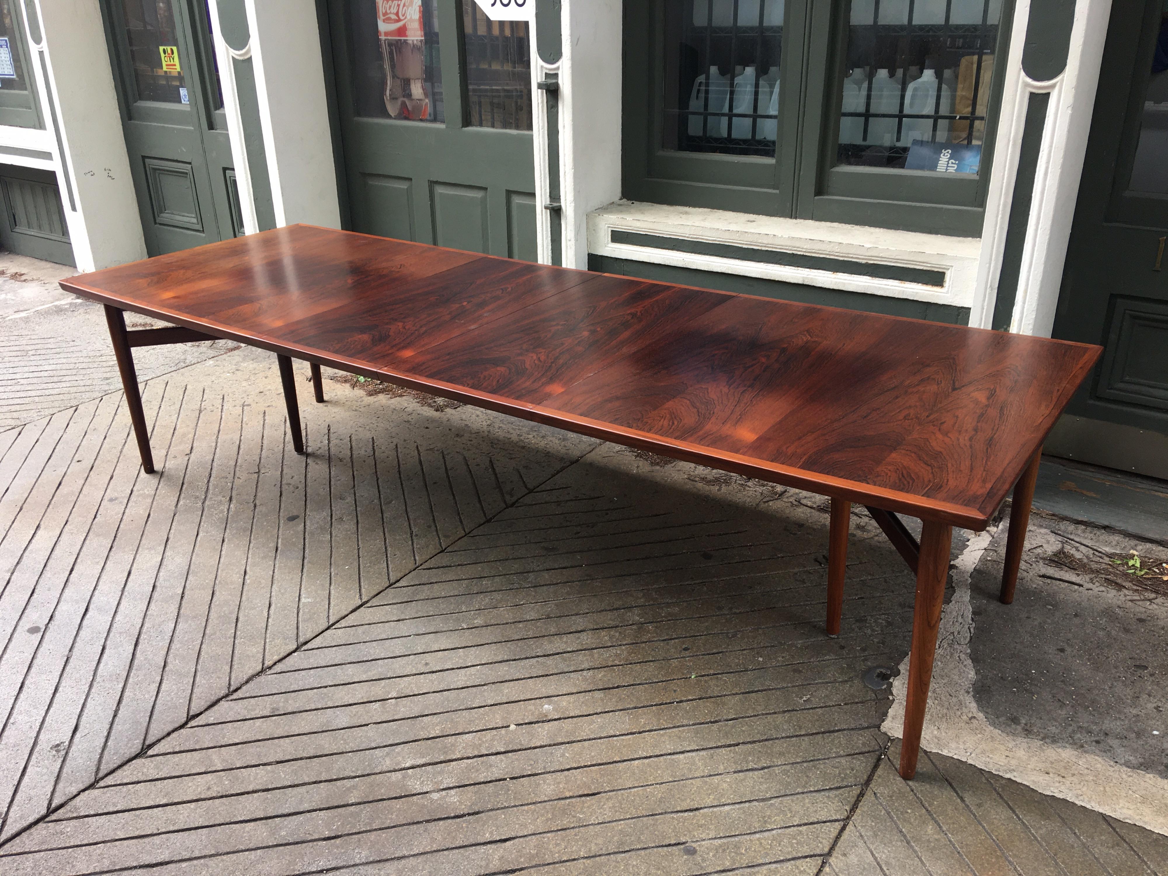 Arne Vodder Rosewood Extension Dining Table 3