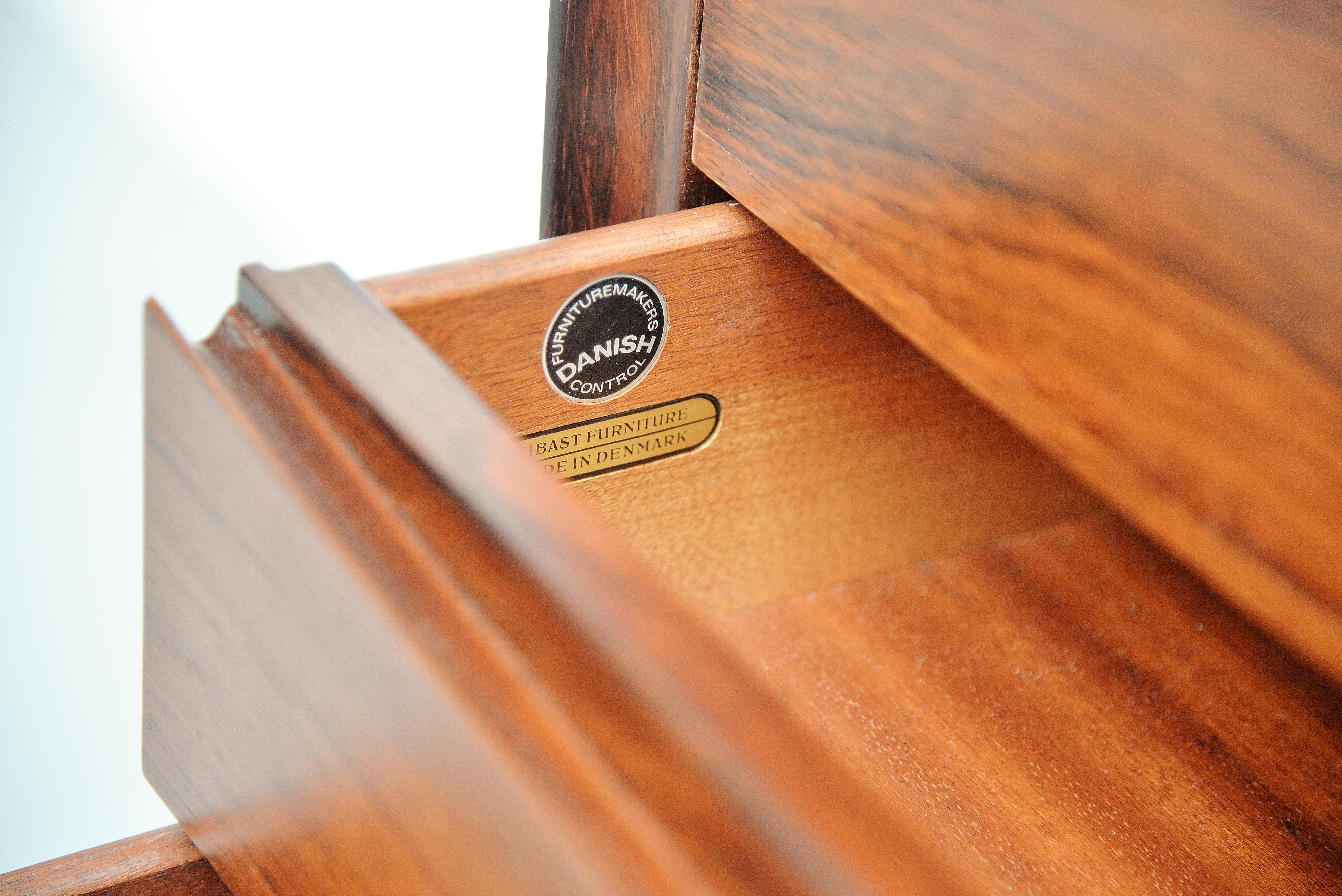 Arne Vodder Rosewood Hig Sideboard Sibast Mobler Denmark 1960 2