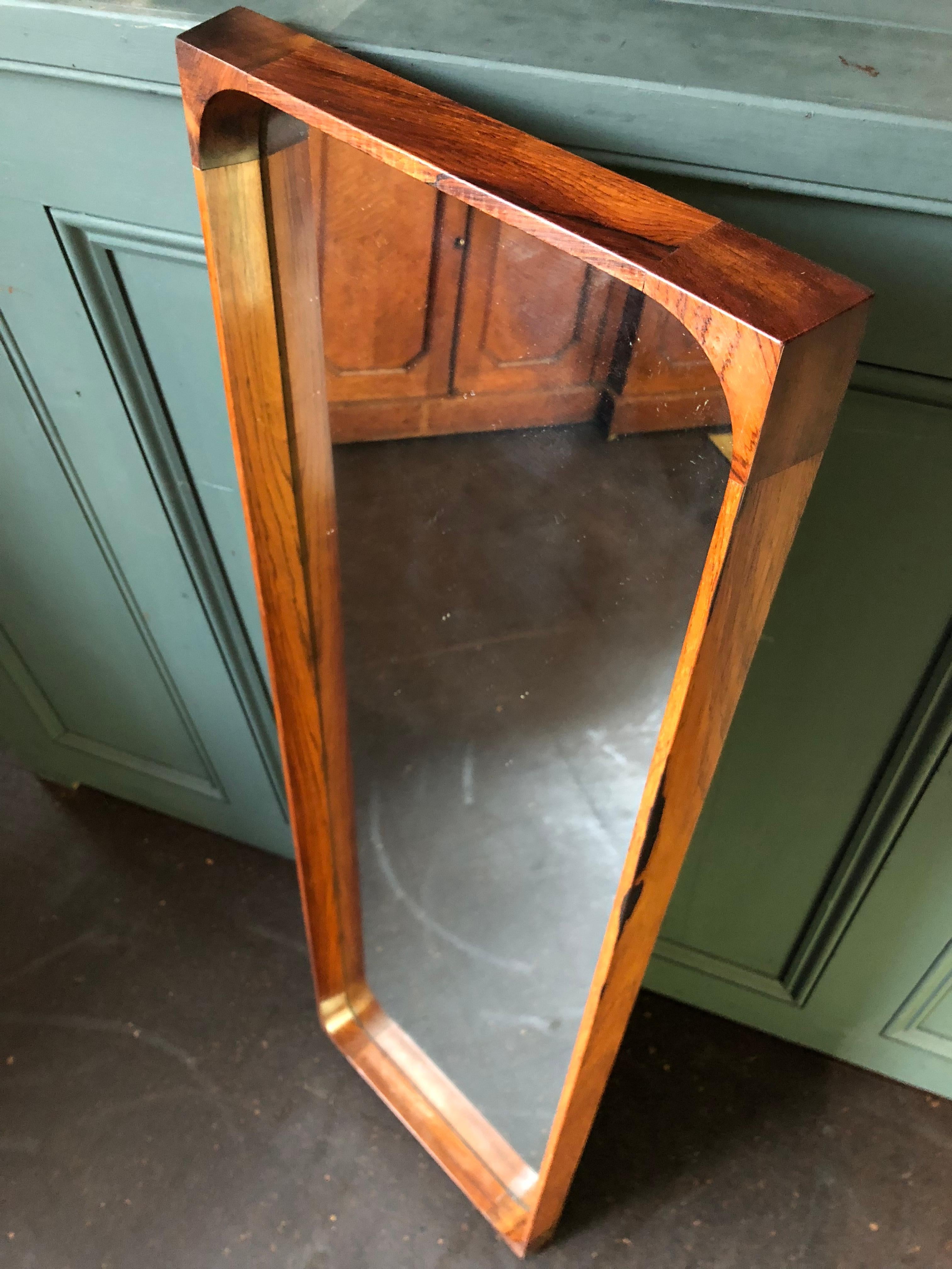 Mid-Century Modern Arne Vodder Rosewood Mirror 