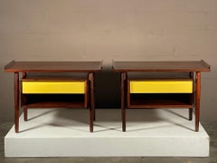 Tables de nuit bois de rose d'Arne Vodder