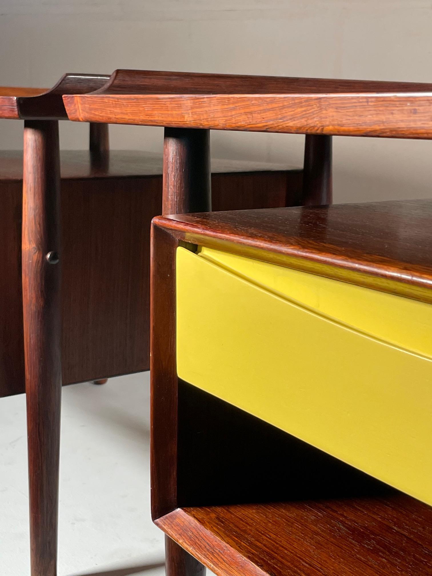 Mid-20th Century Arne Vodder Rosewood Nightstands For Sale