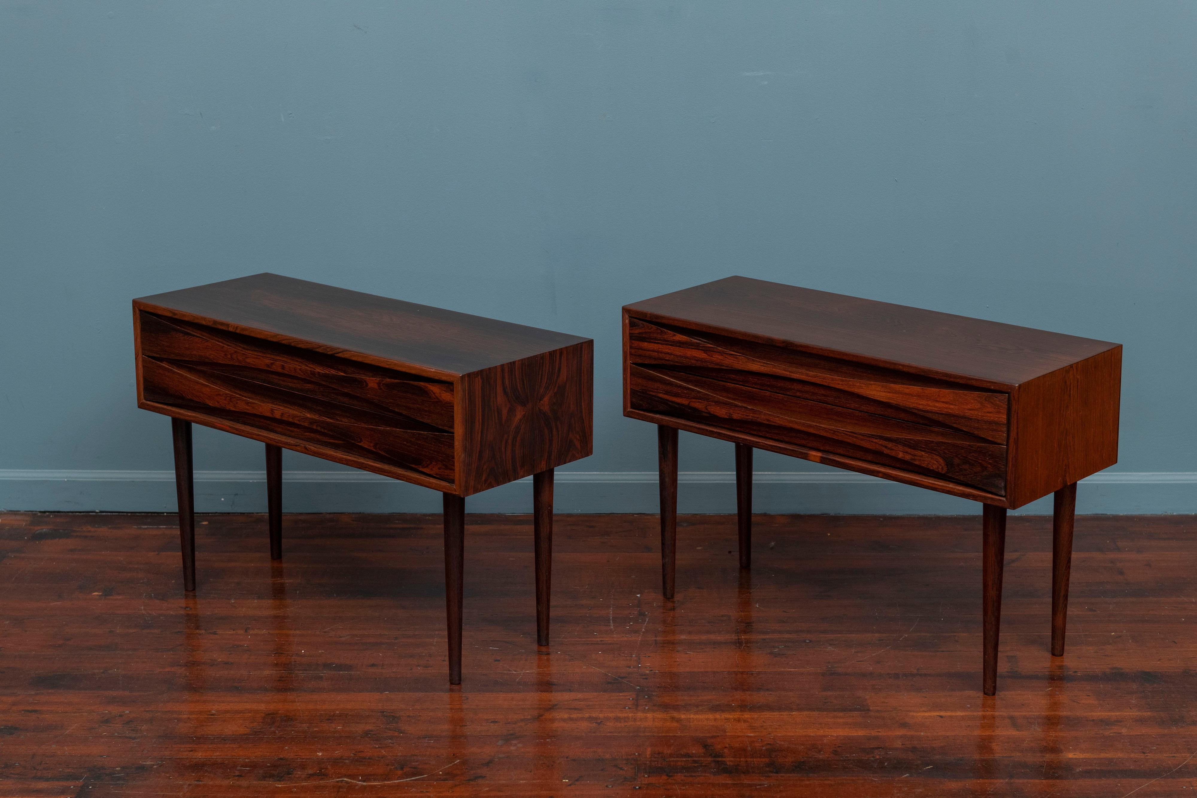 Mid-20th Century Arne Vodder Rosewood Nightstands