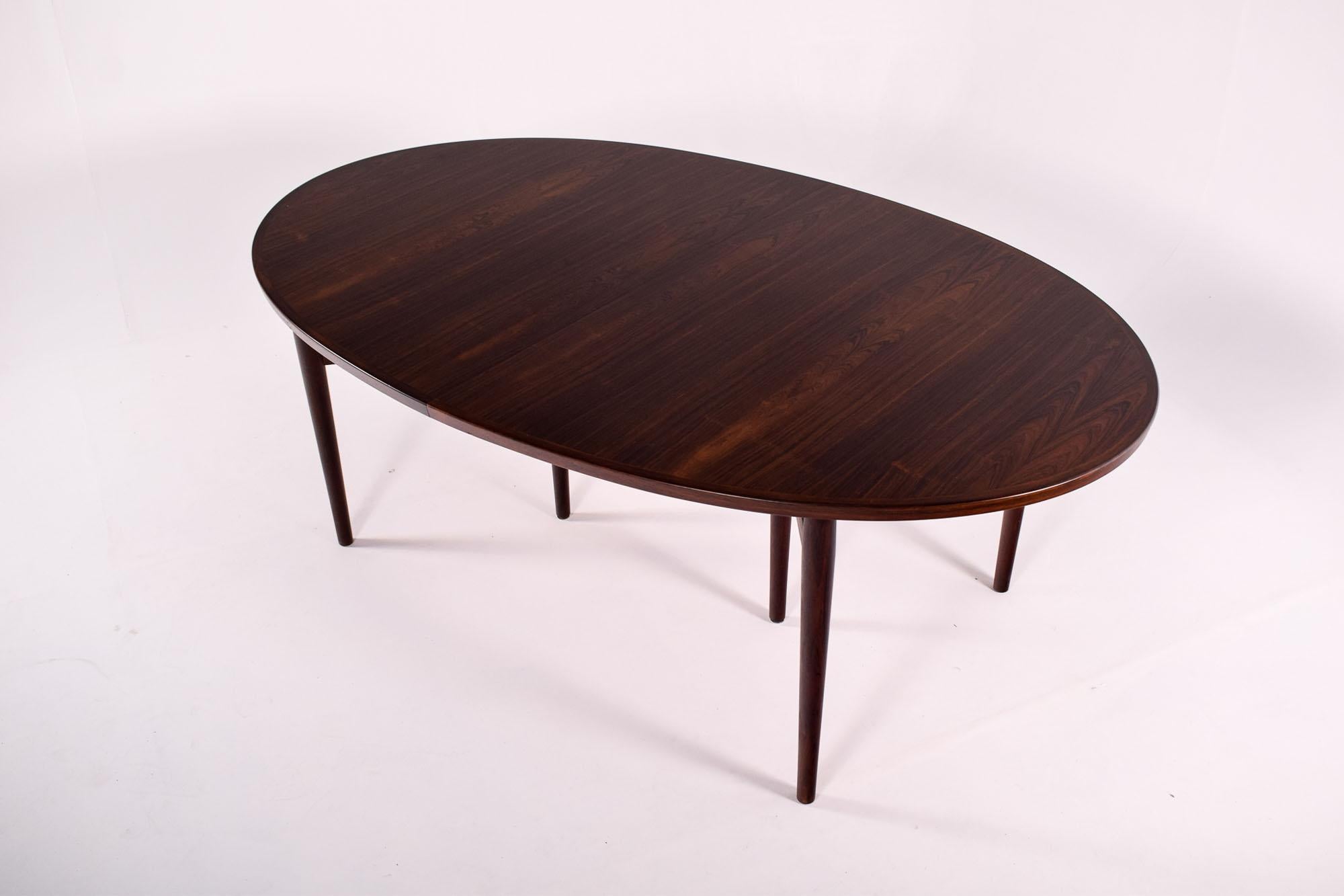 Arne Vodder Rosewood Oval Dining Table, Model 212 for Sibast 4