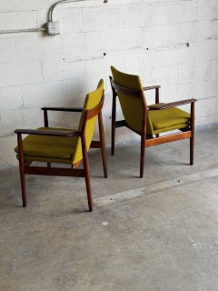 Arne Vodder Rosewood Set of 2 Model 341 Lounge Chairs Sibast Denmark MCM 1960s