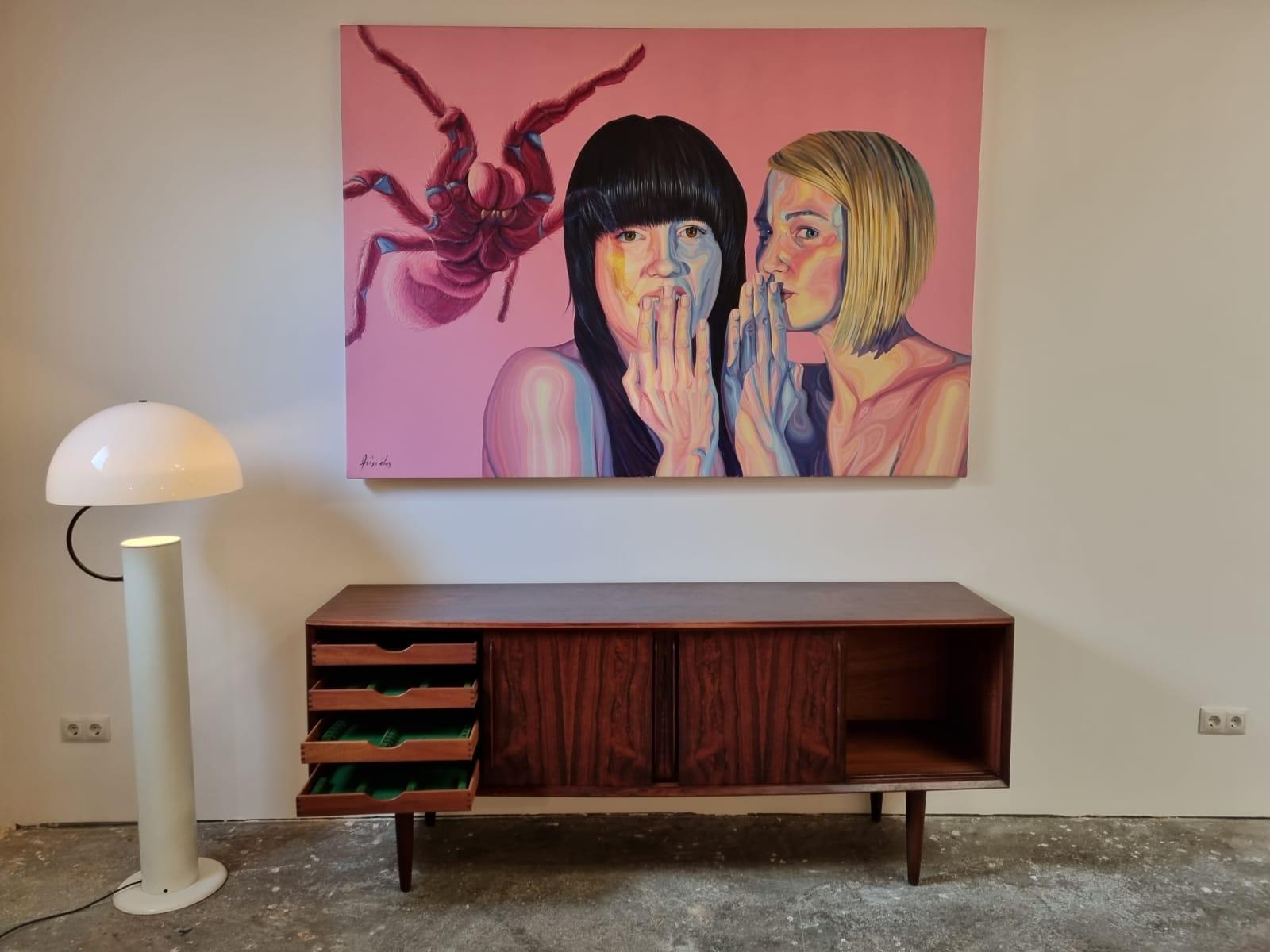 Gorgeous Arne Vodder Danish Sideboard in solid rosewood with 4 sliding doors, 4 drawers and lots of storage space, original from Denmark from the 1960s.

Product characteristics
Designer: Arne vodder
Origin: Scandinavian (Denmark)
Edition: