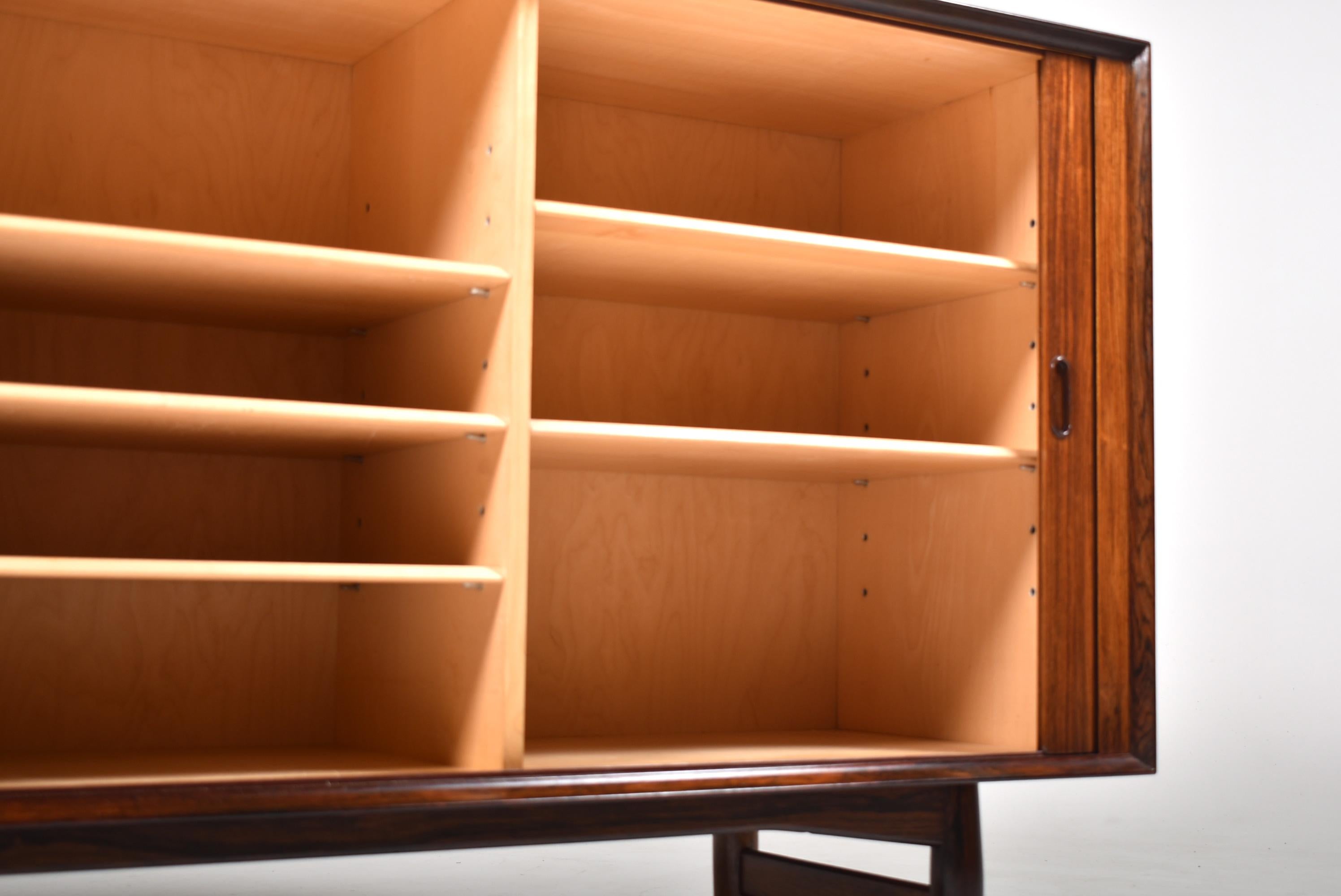 Arne Vodder Rosewood Tambour Doors Sideboard OS 63 for Sibast, Denmark, 1960 5
