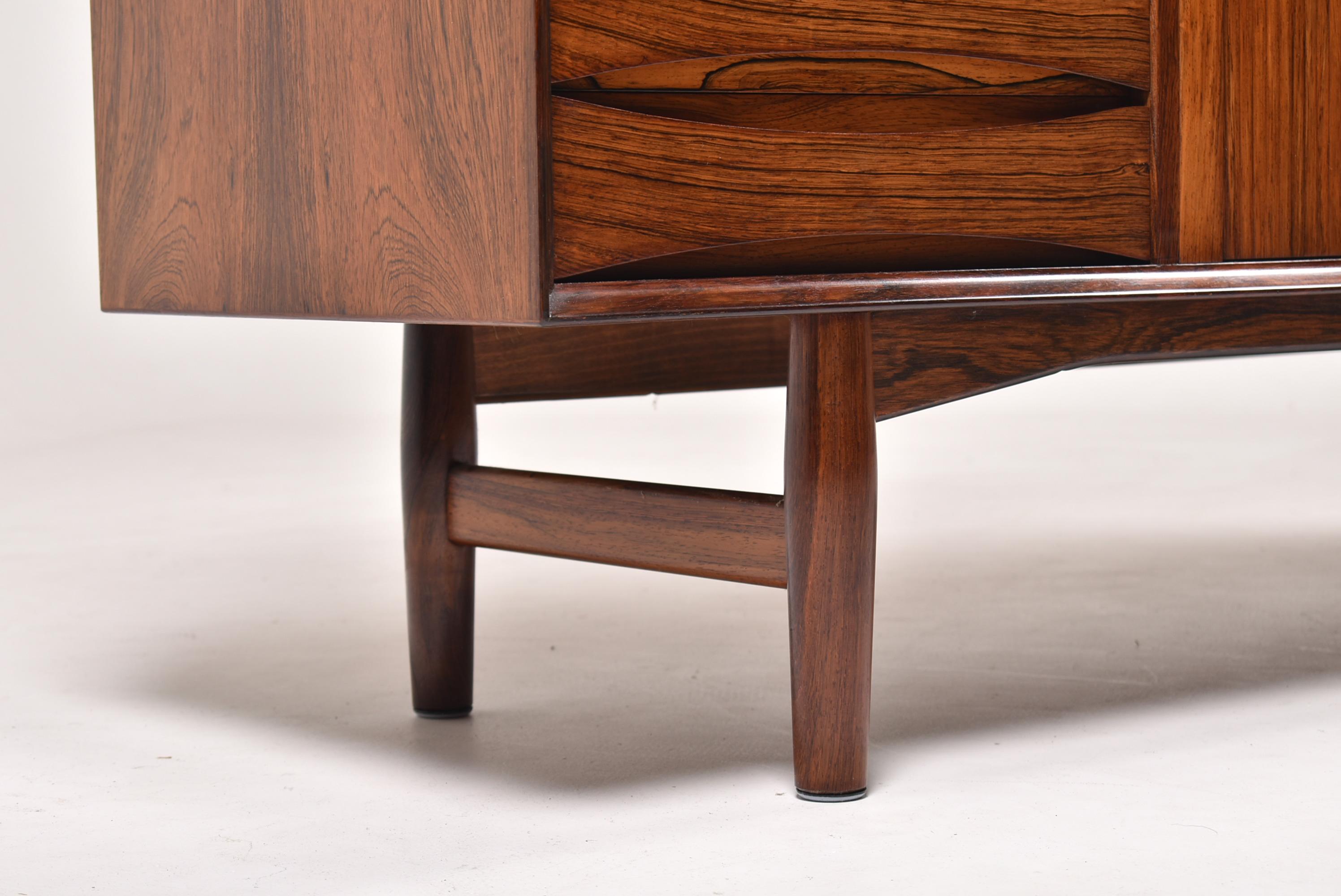 Arne Vodder Rosewood Tambour Doors Sideboard OS 63 for Sibast, Denmark, 1960 1