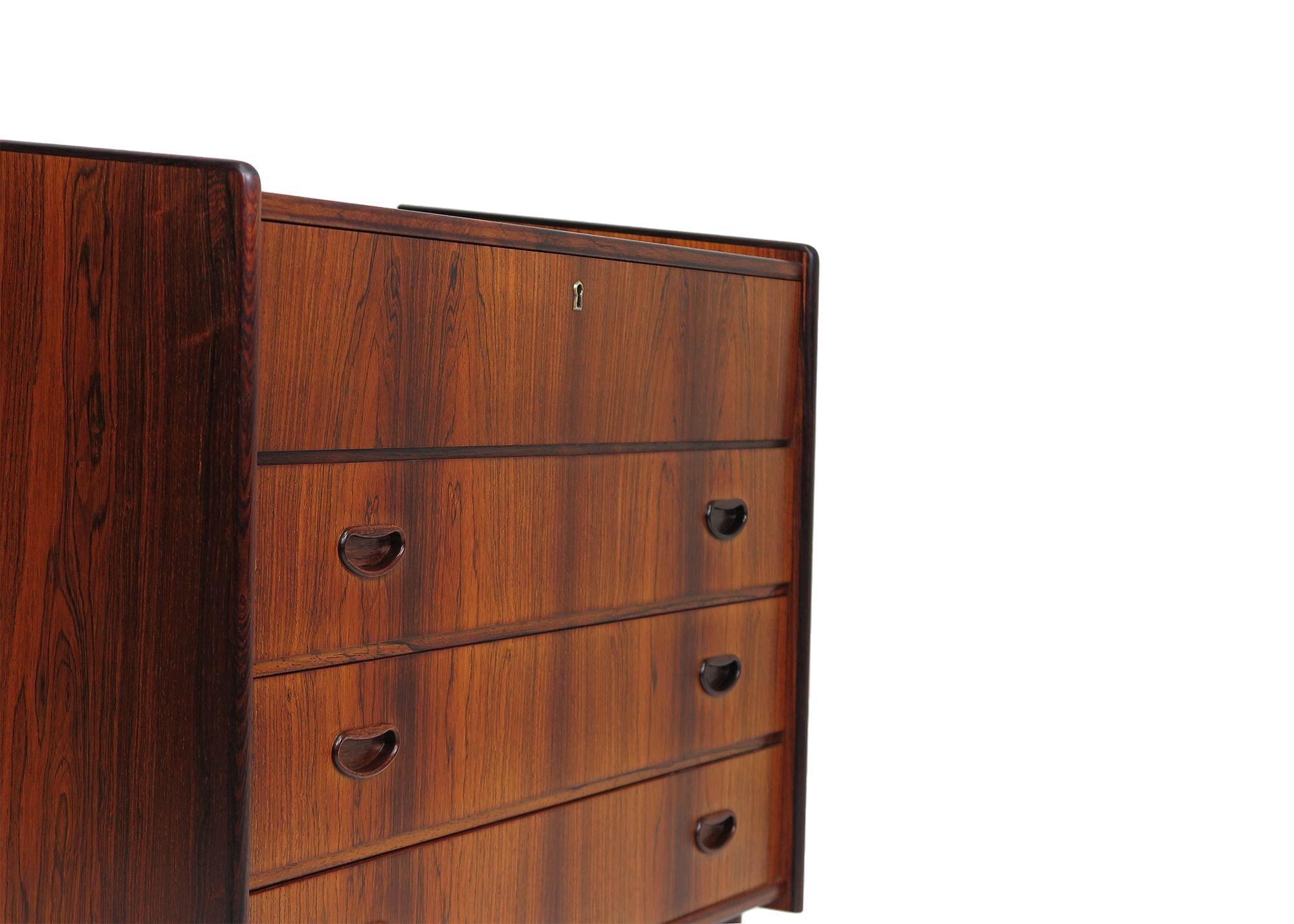 Scandinavian Modern Arne Vodder Rosewood Vanity Dresser For Sale