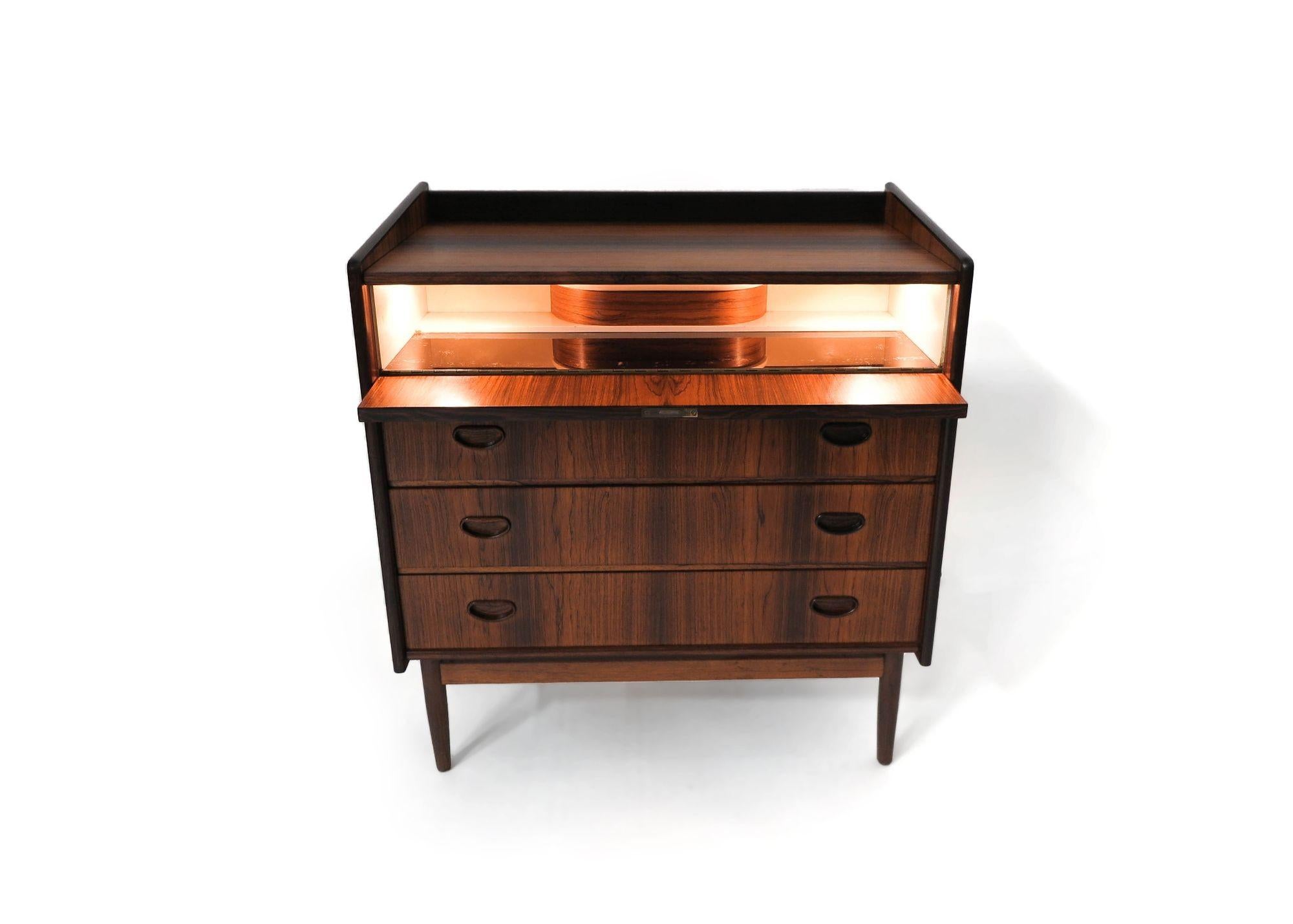 Danish Arne Vodder Rosewood Vanity Dresser For Sale