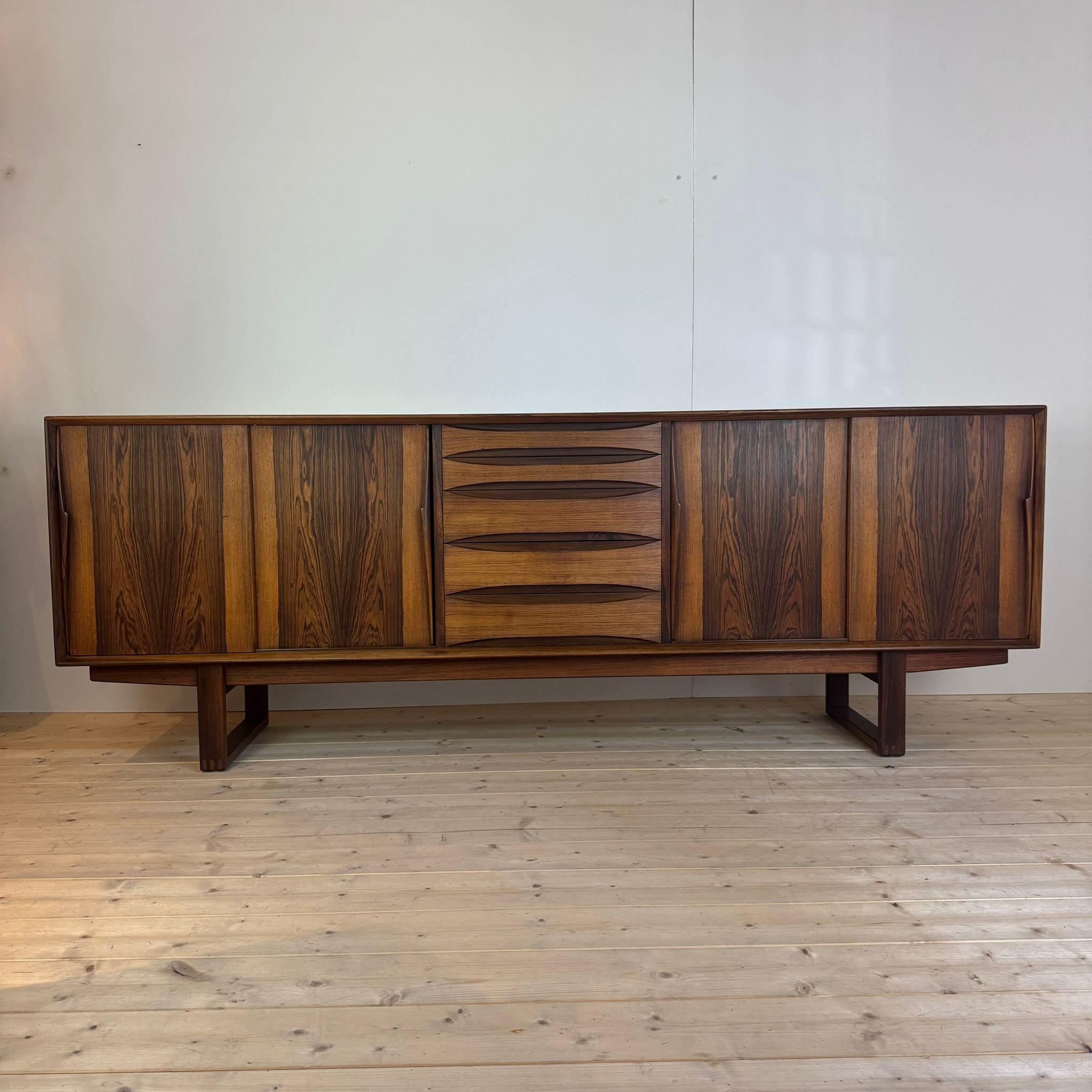 Danish Arne Vodder rosewood vintage sideboard, Denmark 1960