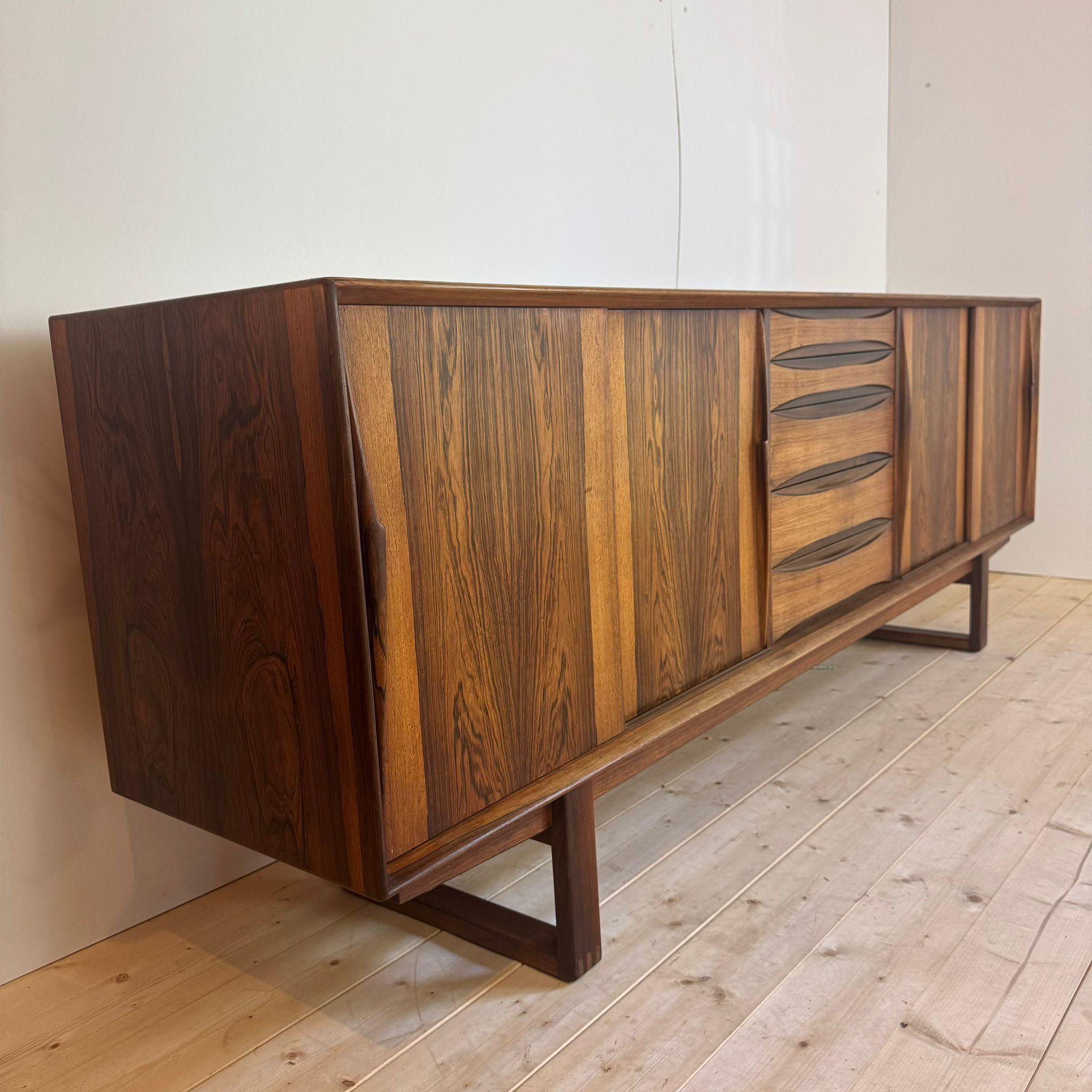 Rosewood Arne Vodder rosewood vintage sideboard, Denmark 1960