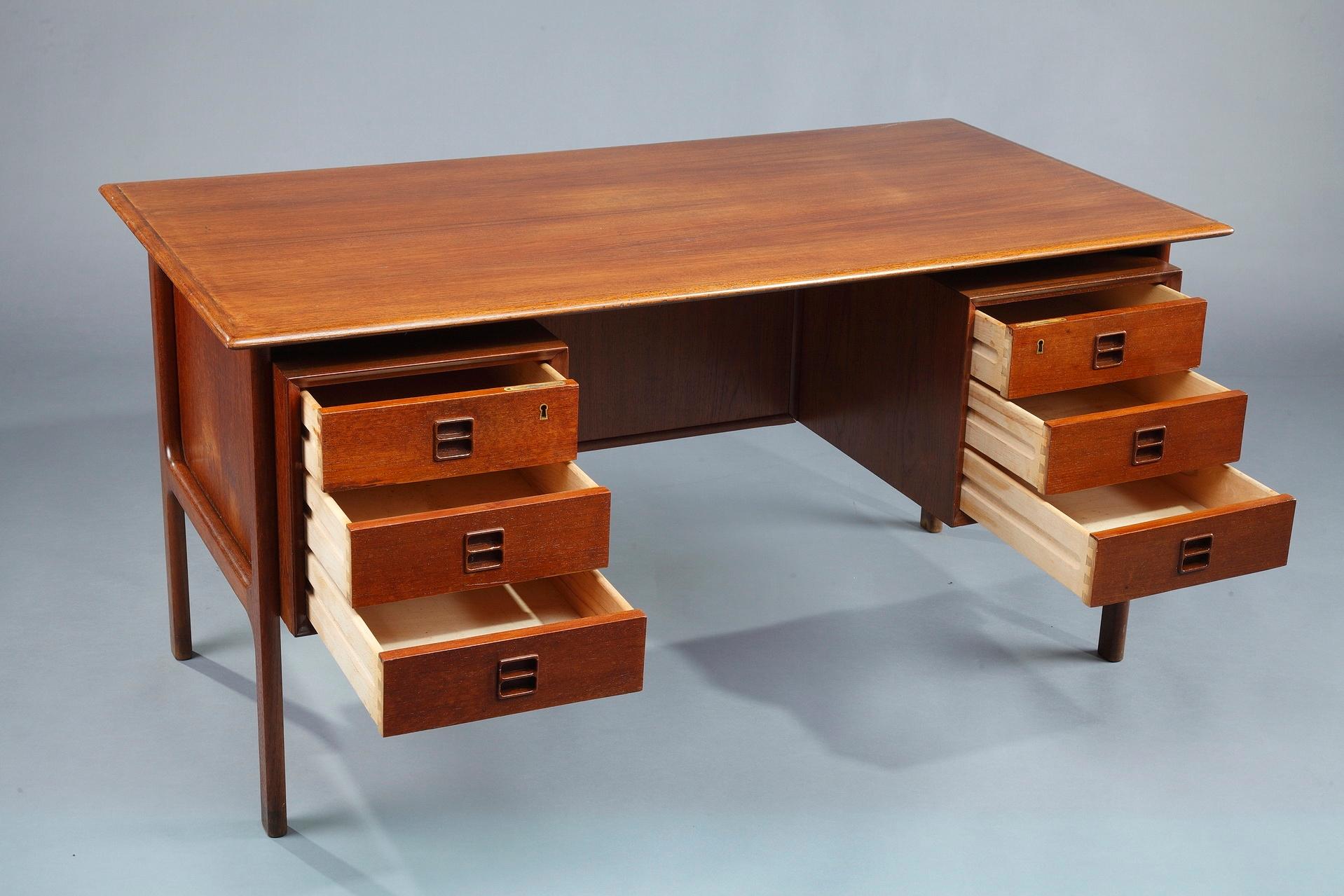 Danish Arne Vodder, Scandinavian Desk Manufactured by Sibast