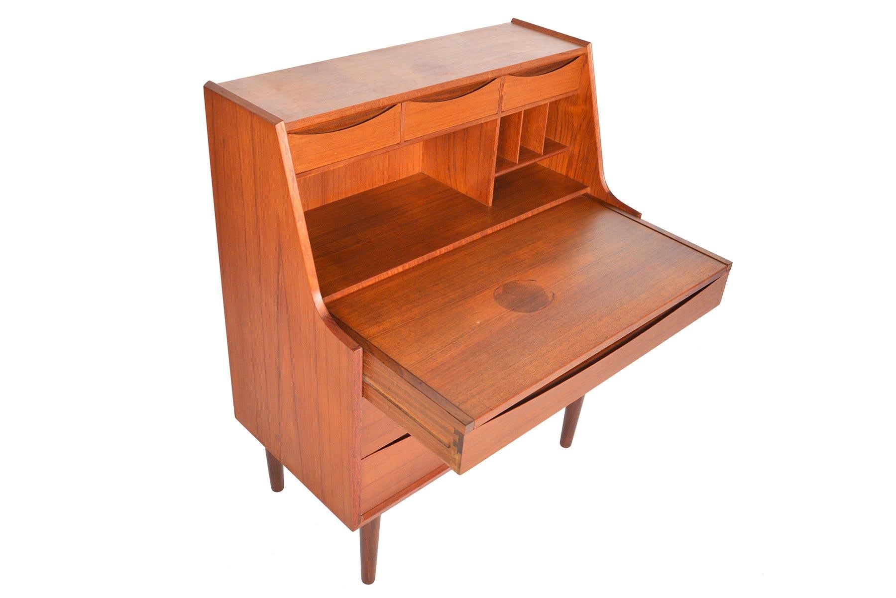 Scandinavian Modern Arne Vodder Secretary Vanity in Teak