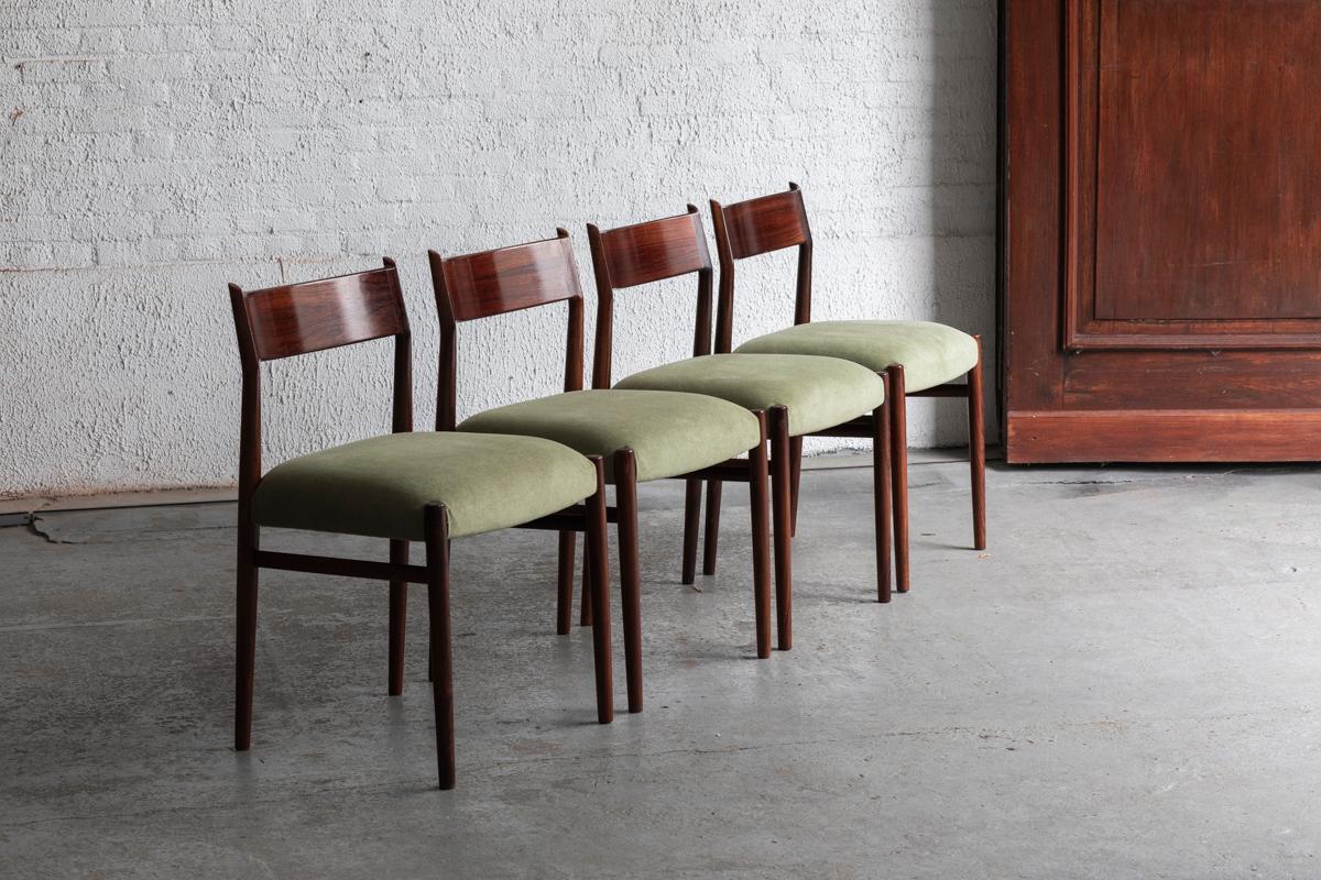 Arne Vodder Set of 4 Dining Chairs for Sibast, Denmark, 1960s 9