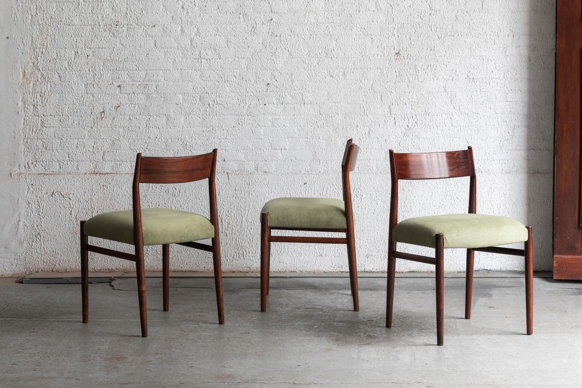 Mid-Century Modern Arne Vodder Set of 4 Dining Chairs for Sibast, Denmark, 1960s