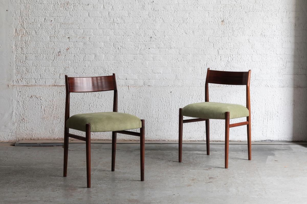 Danish Arne Vodder Set of 4 Dining Chairs for Sibast, Denmark, 1960s